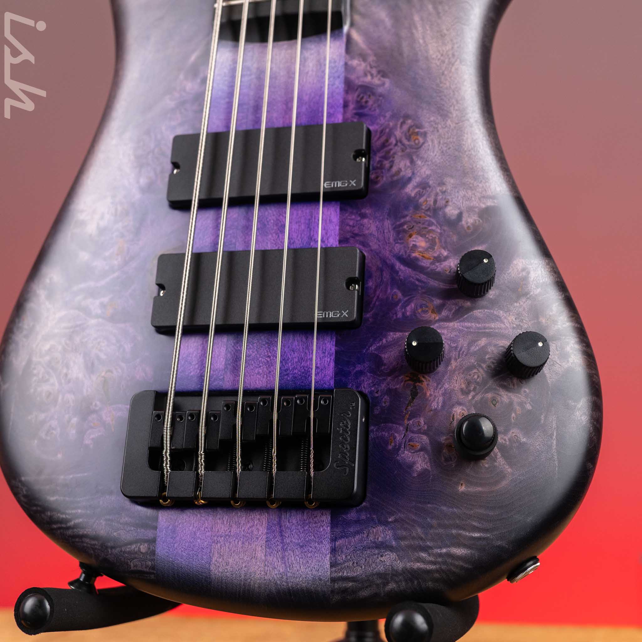 Spector USA NS-5XL 5-String Bass Purple Reverse Burst - Image 4