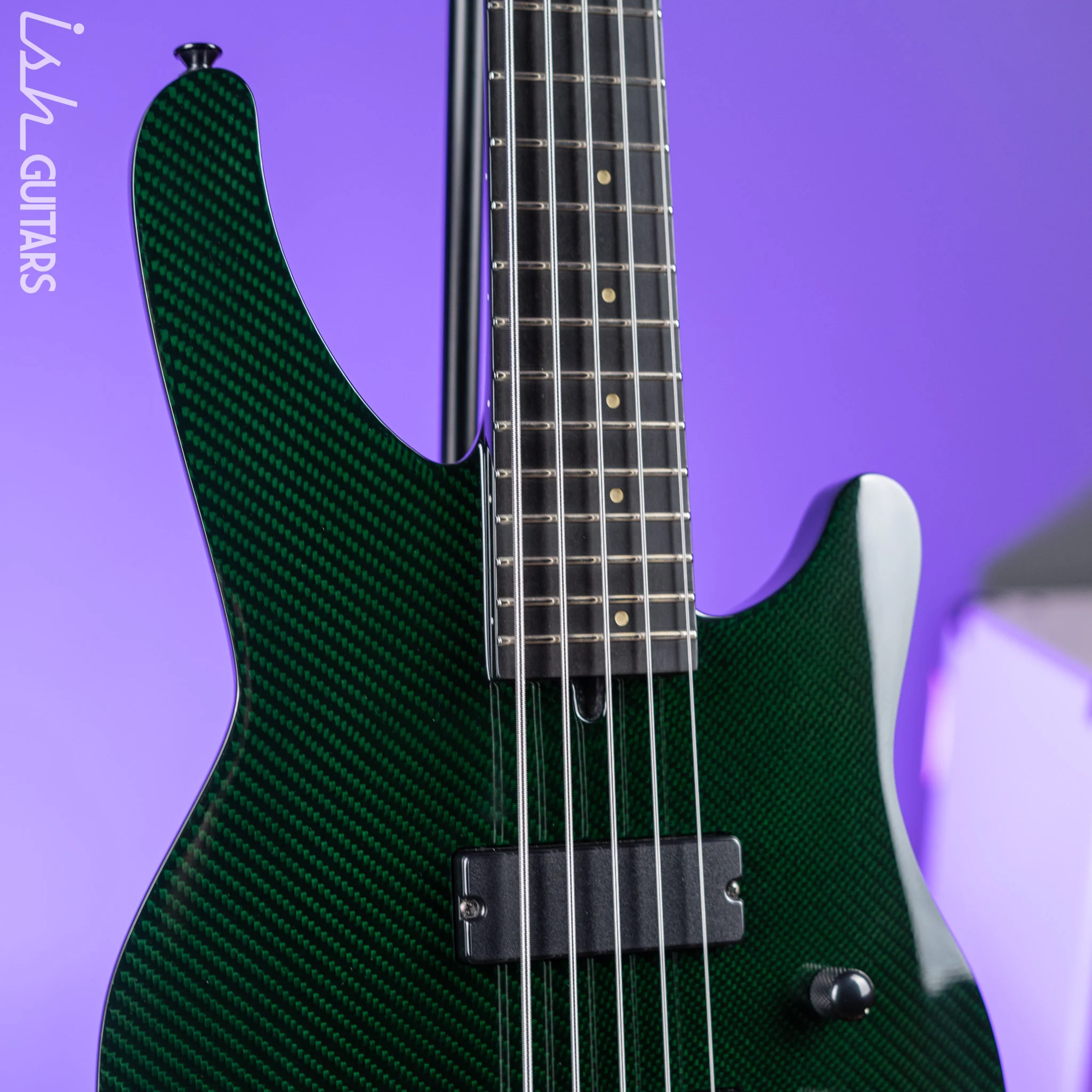 Status Stealth Bass Green Carbon Fiber w/ Green LEDs - Image 3