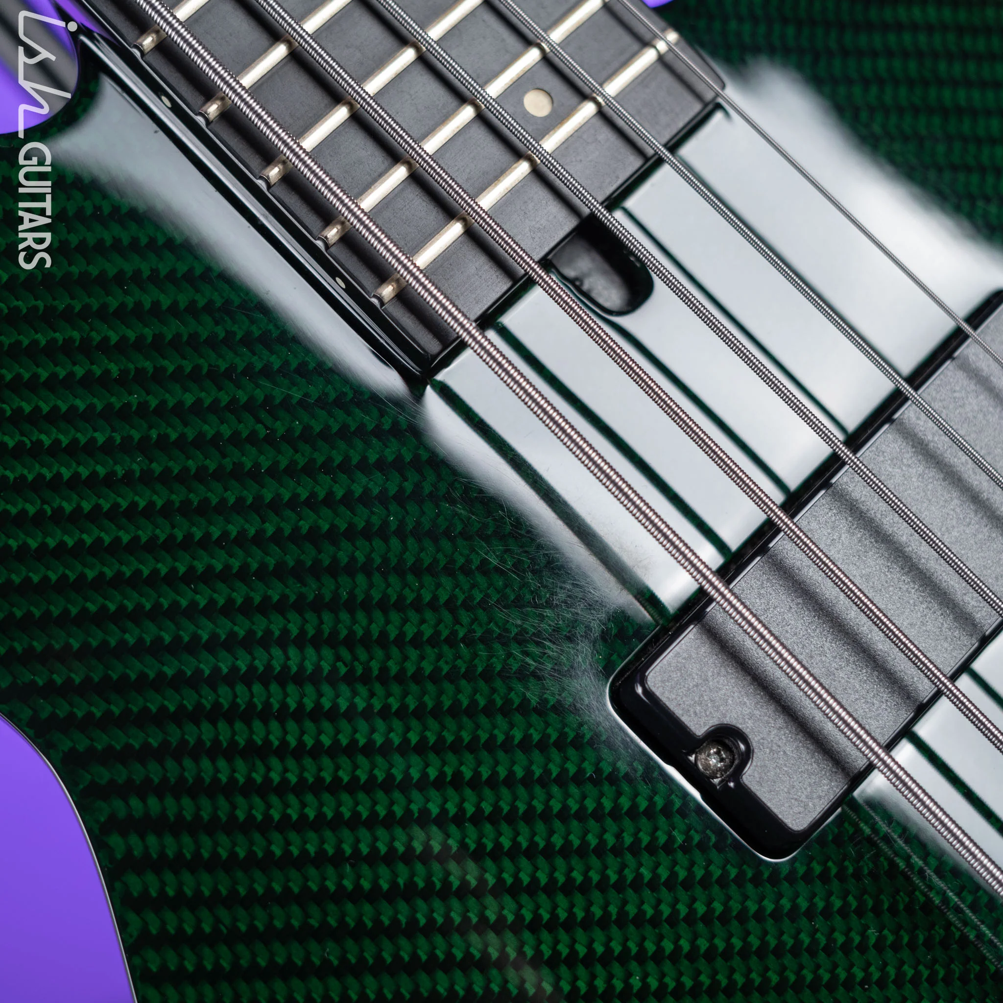 Status Stealth Bass Green Carbon Fiber w/ Green LEDs - Image 6