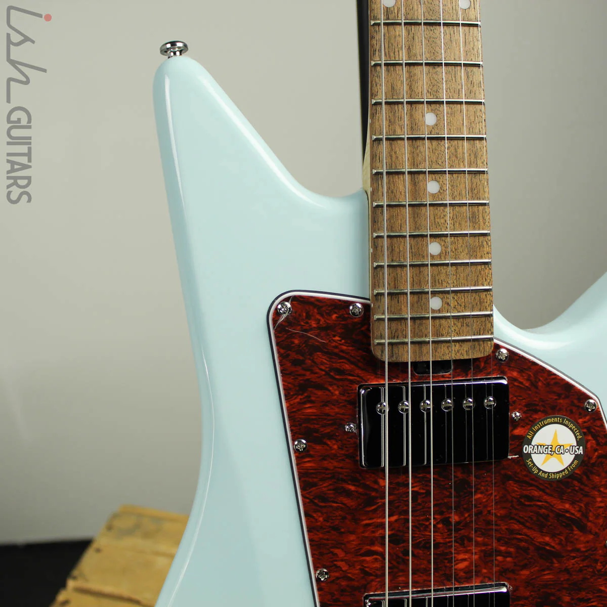 Sterling by Music Man Albert Lee HH Electric Guitar - Daphne Blue - Image 4