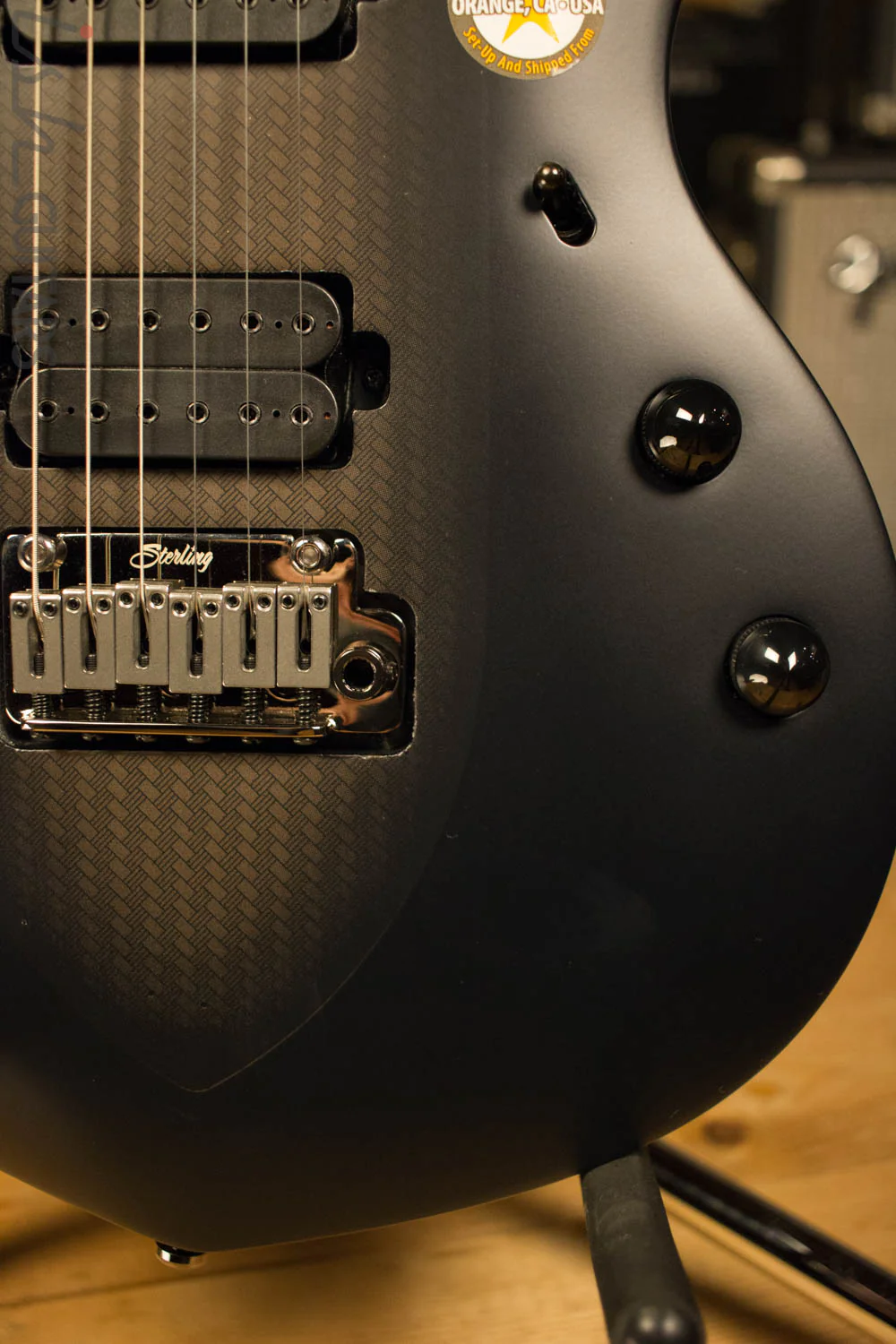 Sterling by Music Man MAJ100-ICR John Petrucci Signature Series Majesty Electric Guitar Stealth Black - Image 4