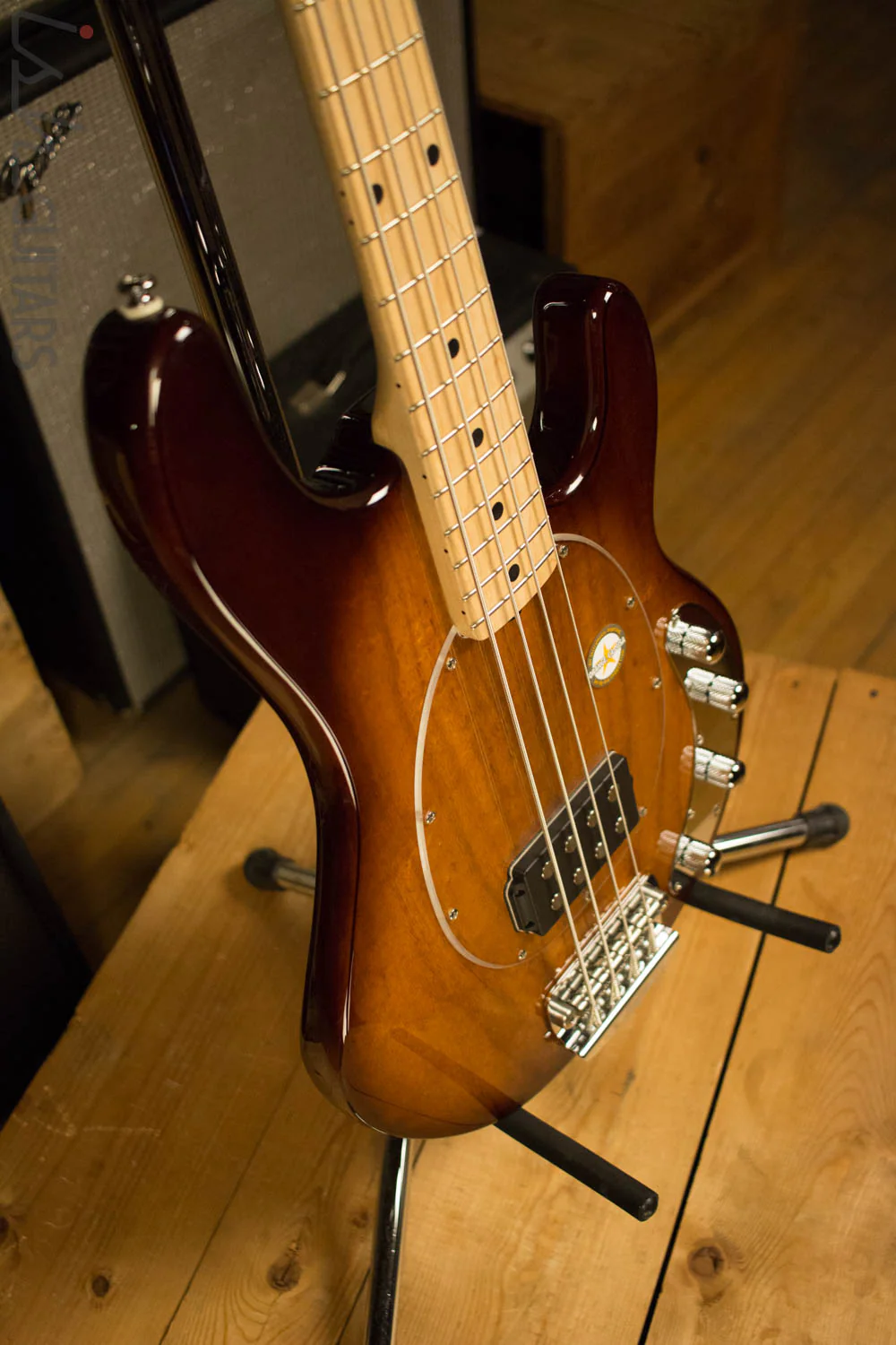 Sterling by Music Man Ray34 Bass Custom Prototype Quilted Mahogany - Image 7