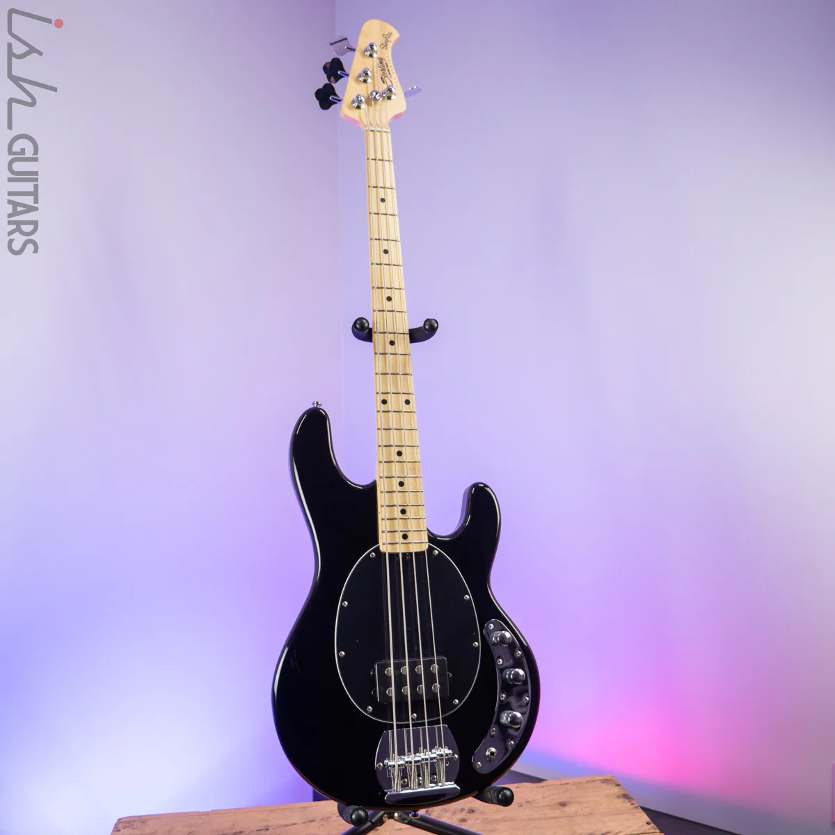 Sterling StingRay 4 String Black Bass Guitar - Image 2