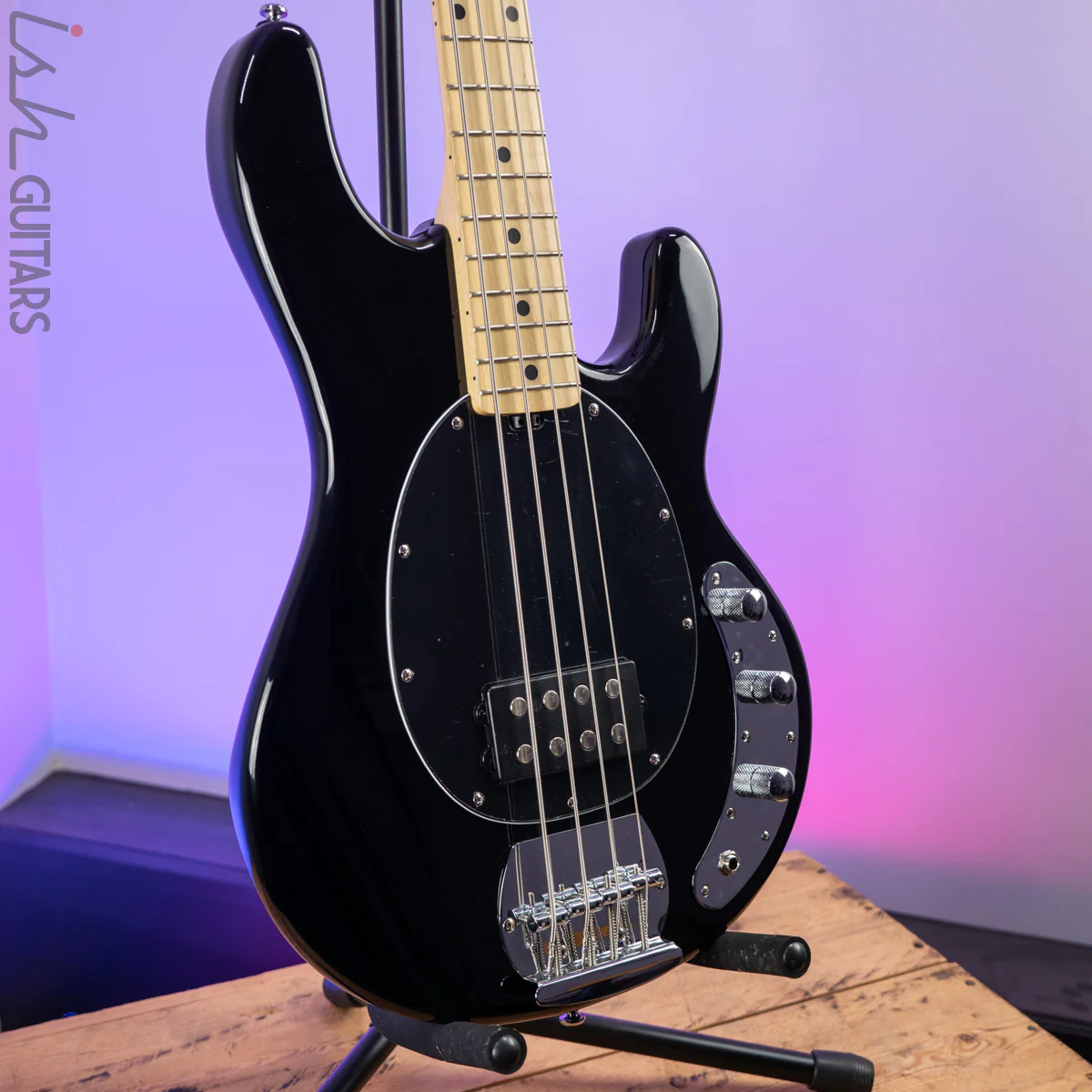 Sterling StingRay 4 String Black Bass Guitar - Image 5
