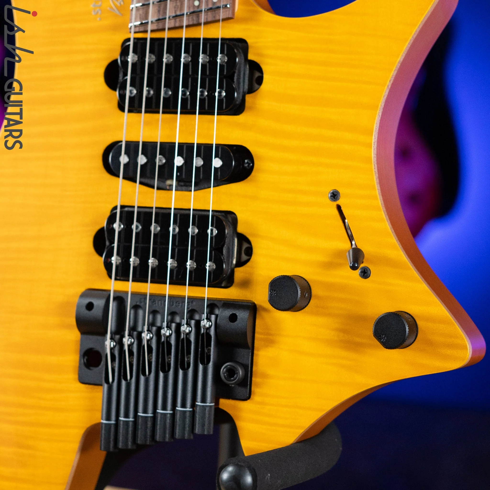 Strandberg Boden Fusion NX 6 Multiscale Headless Guitar Amber Yellow - Image 4
