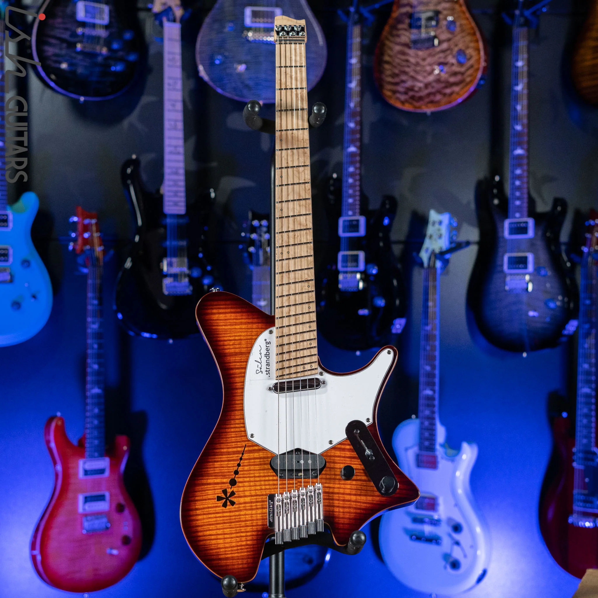 Strandberg Salen Deluxe NX 6 Multiscale Headless Guitar Vintage Burst Gloss - Image 2