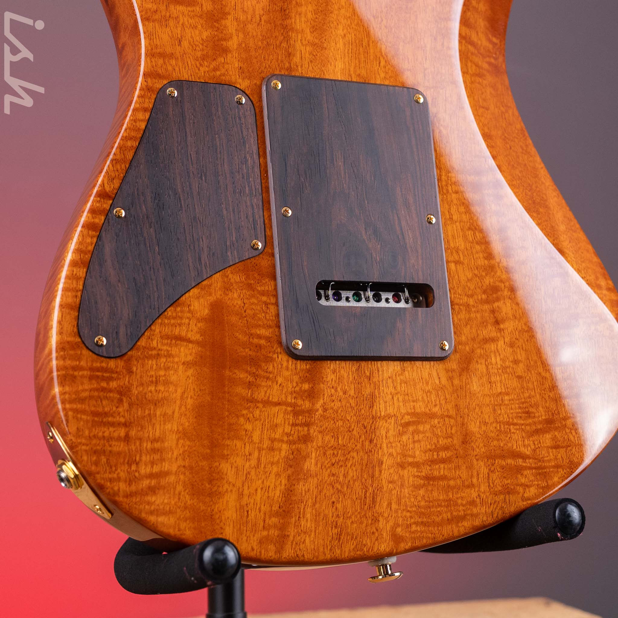 2015 Suhr Modern Carve Natural Top Figured Redwood Collection #27214 - Image 11