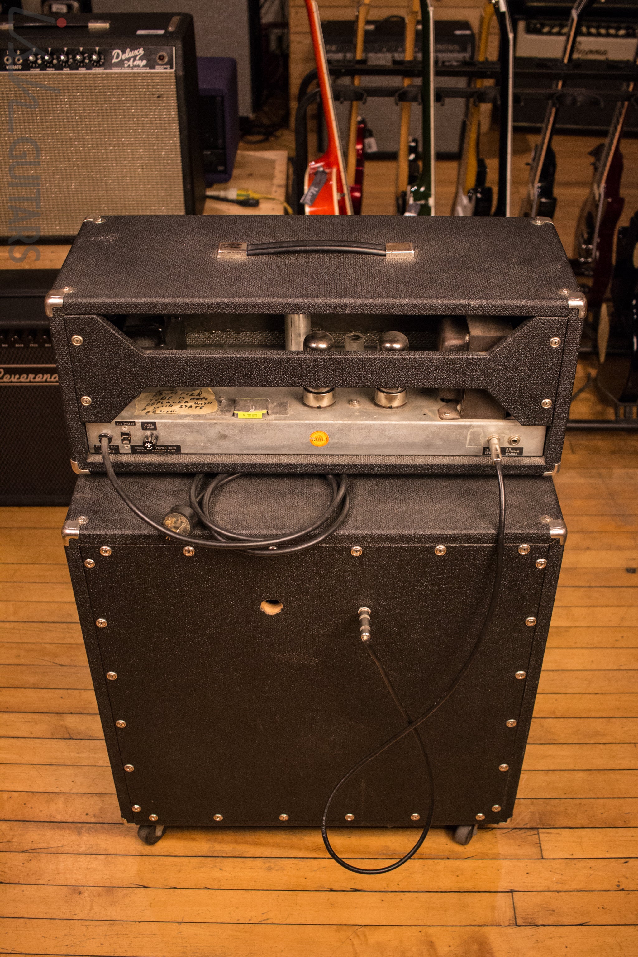 Sunn Sonic I-40 Guitar Bass Amp Head and Cabinet Stack JBL D140 Speaker - Image 6