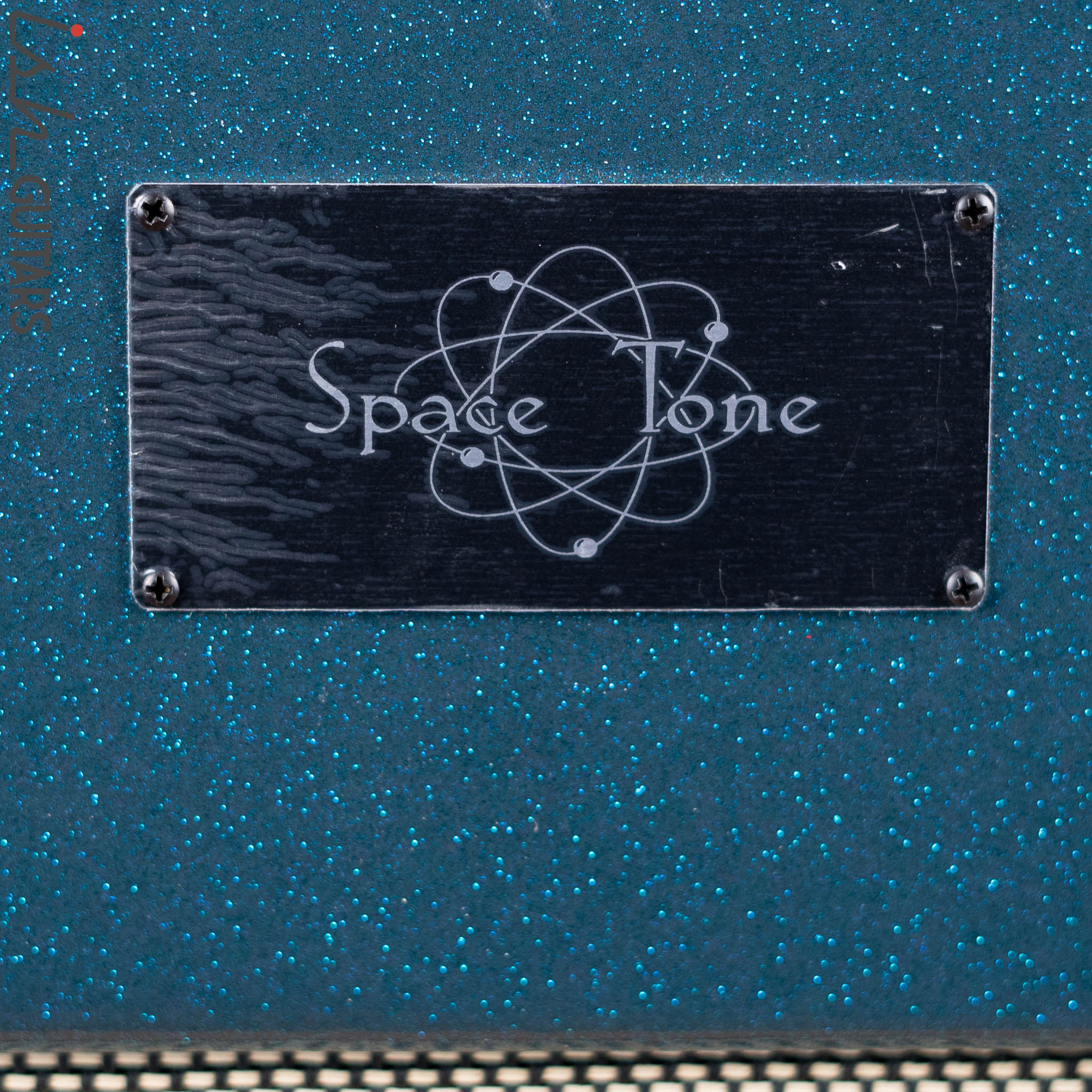 Swart Atomic Space Tone Combo Amplifier Ocean Sparkle w/ Salt and Pepper Grill Cloth - Image 4