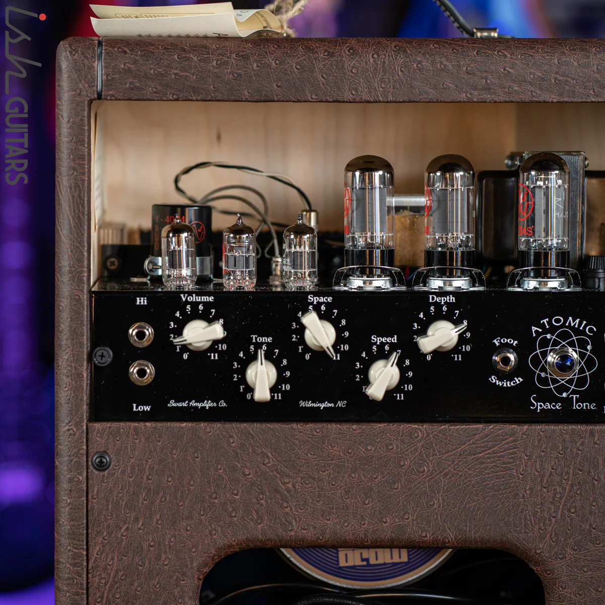 Swart Atomic Space Tone Guitar Amplifier Brown Ostrich Demo - Image 3