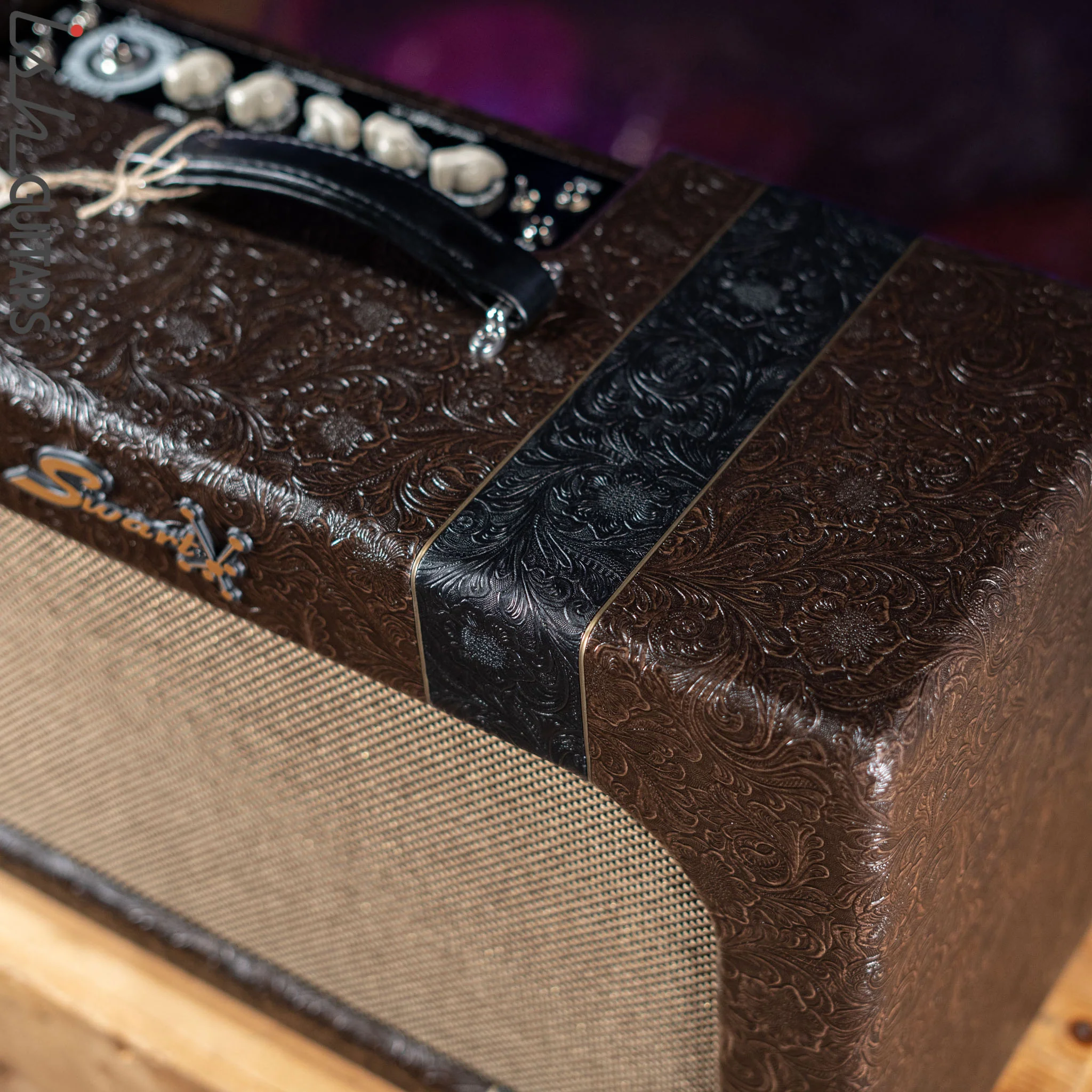 Swart MOD 84 1x12 Combo Brown Western Tolex Stripe - Image 4
