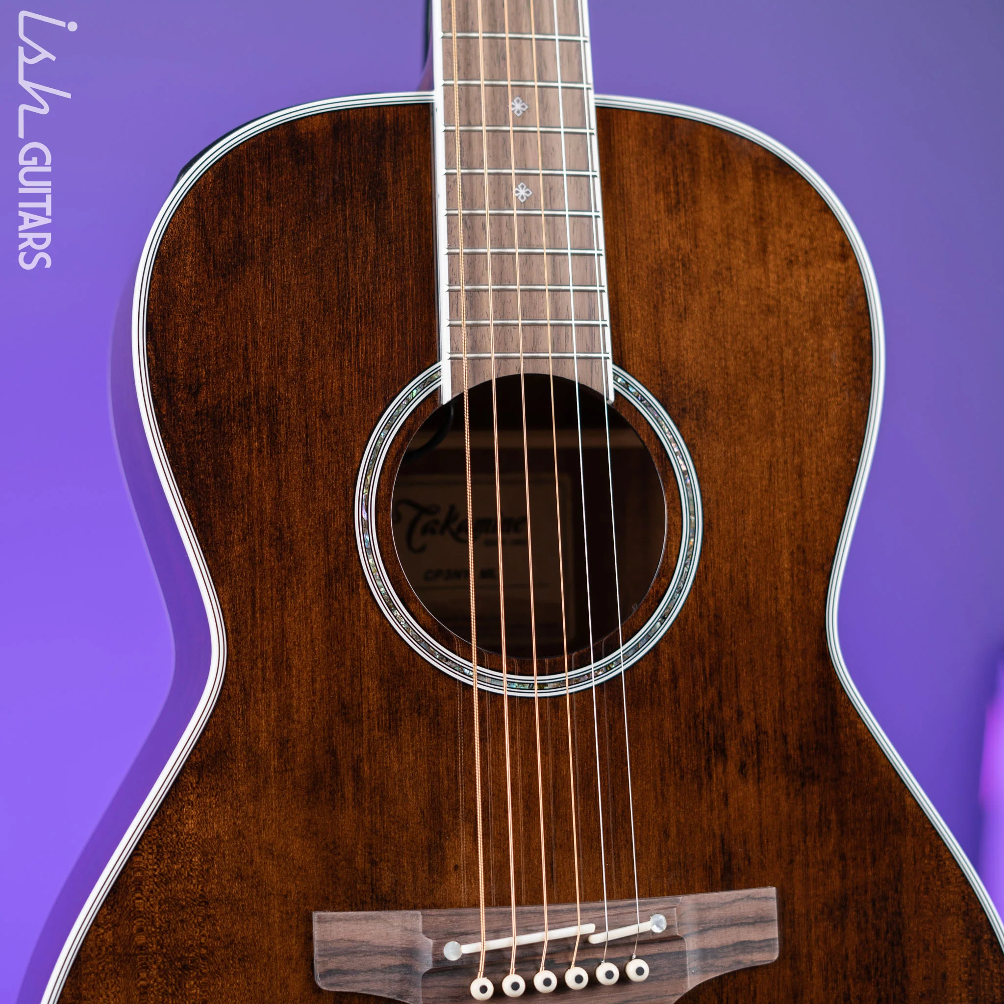 Takamine CP3NY ML New Yorker Acoustic-Electric Guitar Molasses - Image 3