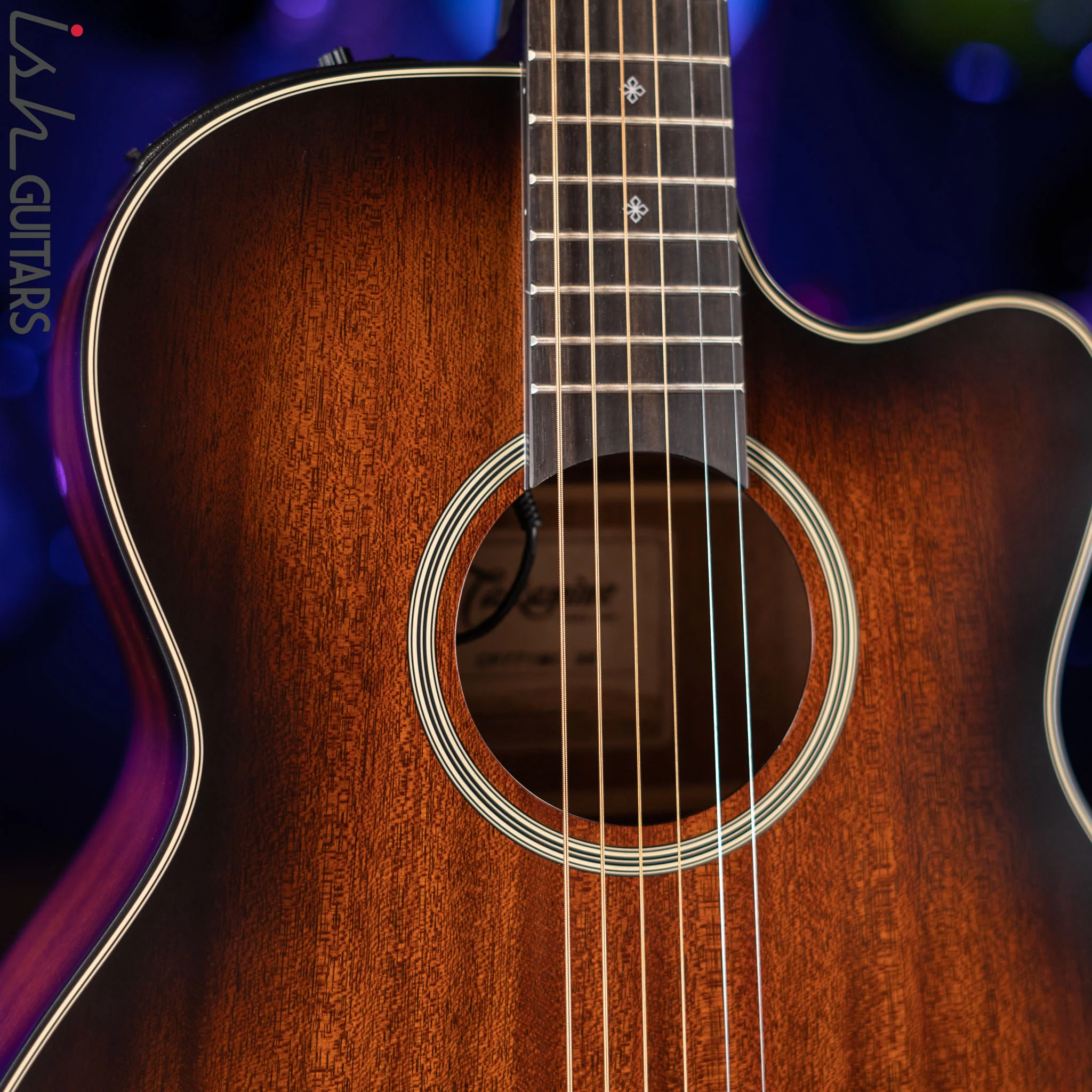 Takamine CP771MCSB Acoustic Electric Guitar Shadow Burst Satin - Image 3