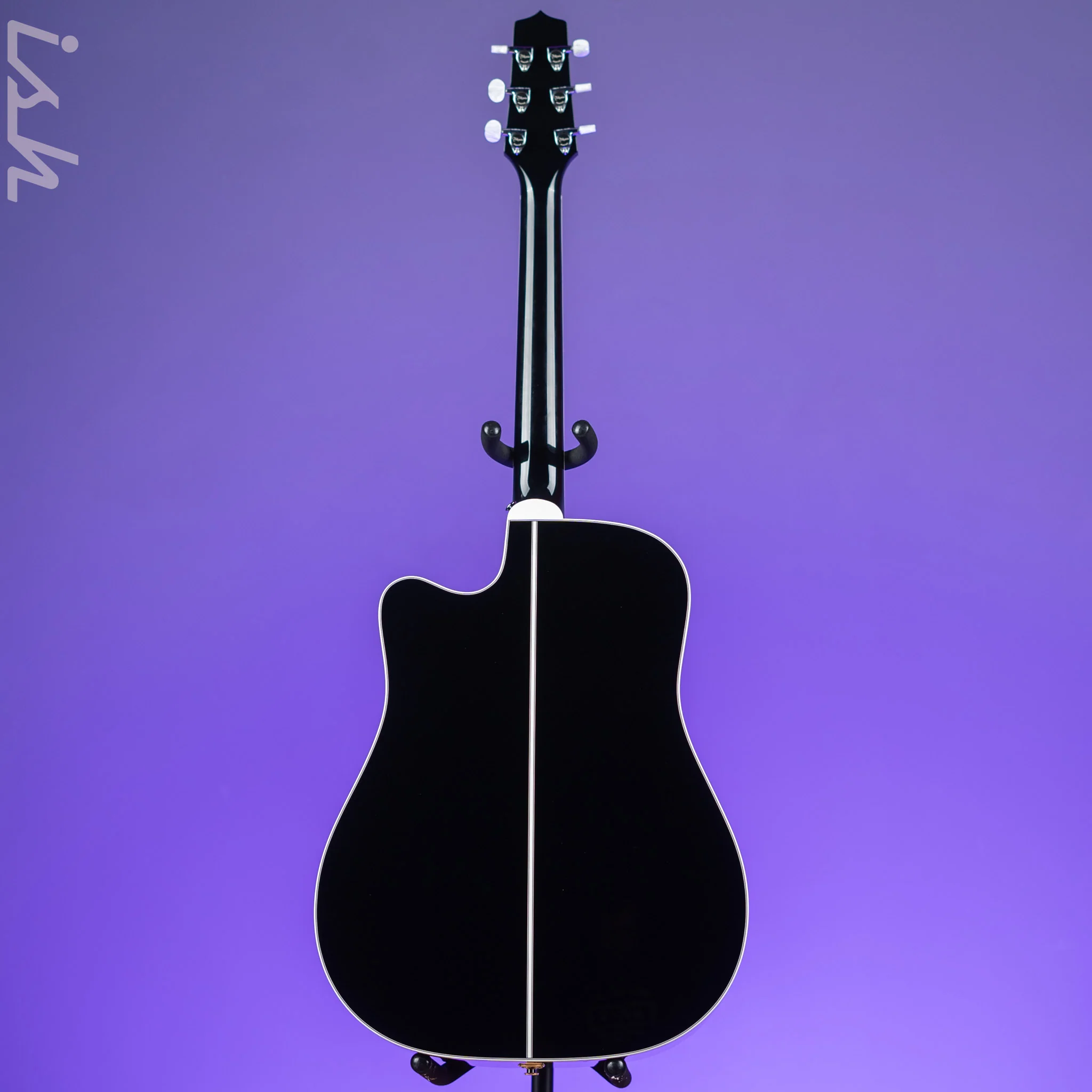 Takamine EF341DX Acoustic-Electric Guitar Black Demo - Image 6