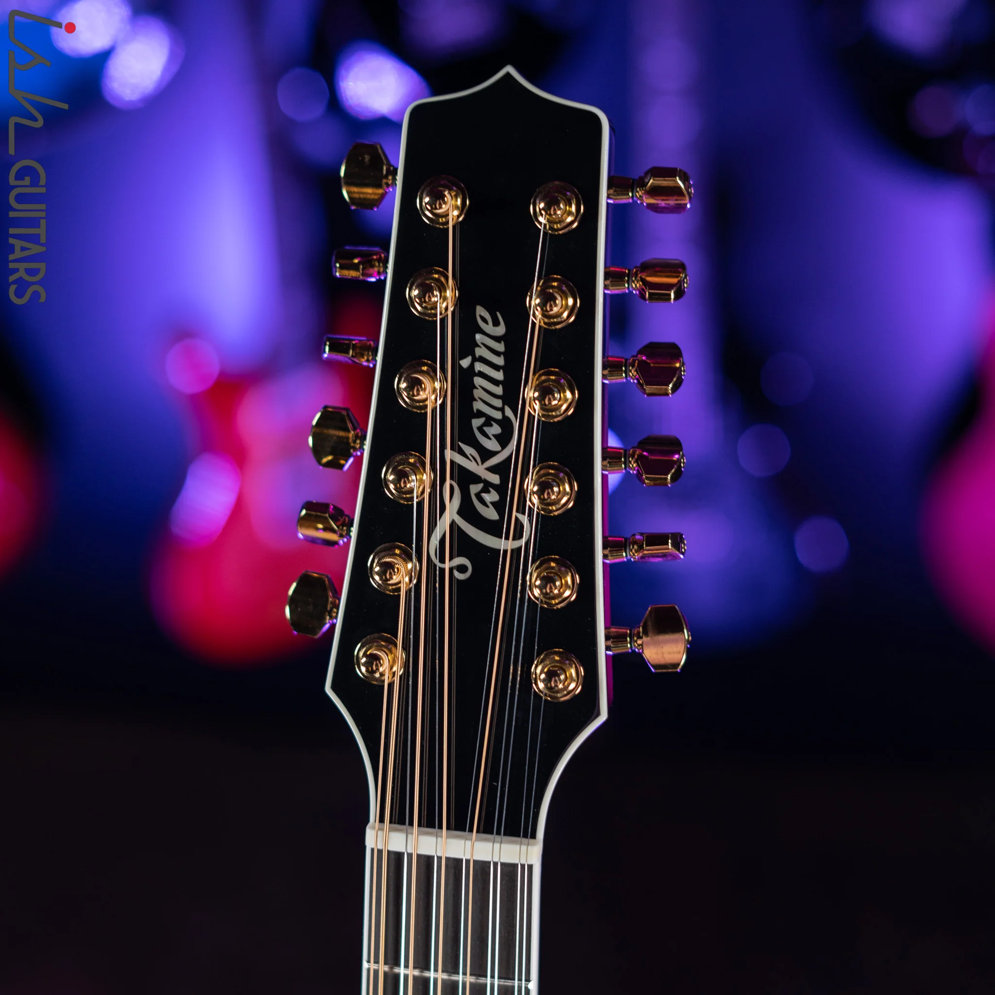 Takamine P6JC-12 Jumbo 12-String Acoustic-Electric Guitar Sunburst - Image 6