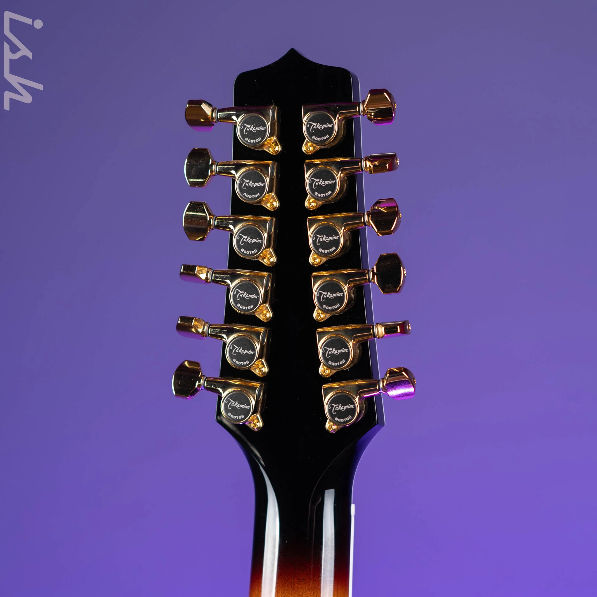 Takamine P6JC-12 Pro Series Jumbo 12-String Acoustic-Electric Brown Sunburst Gloss - Image 11