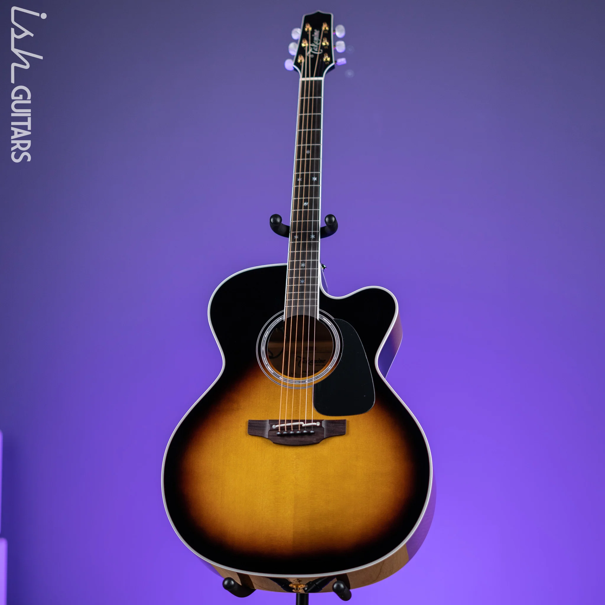 Takamine P6JC Jumbo Acoustic-Electric Guitar Brown Sunburst Gloss Demo - Image 2