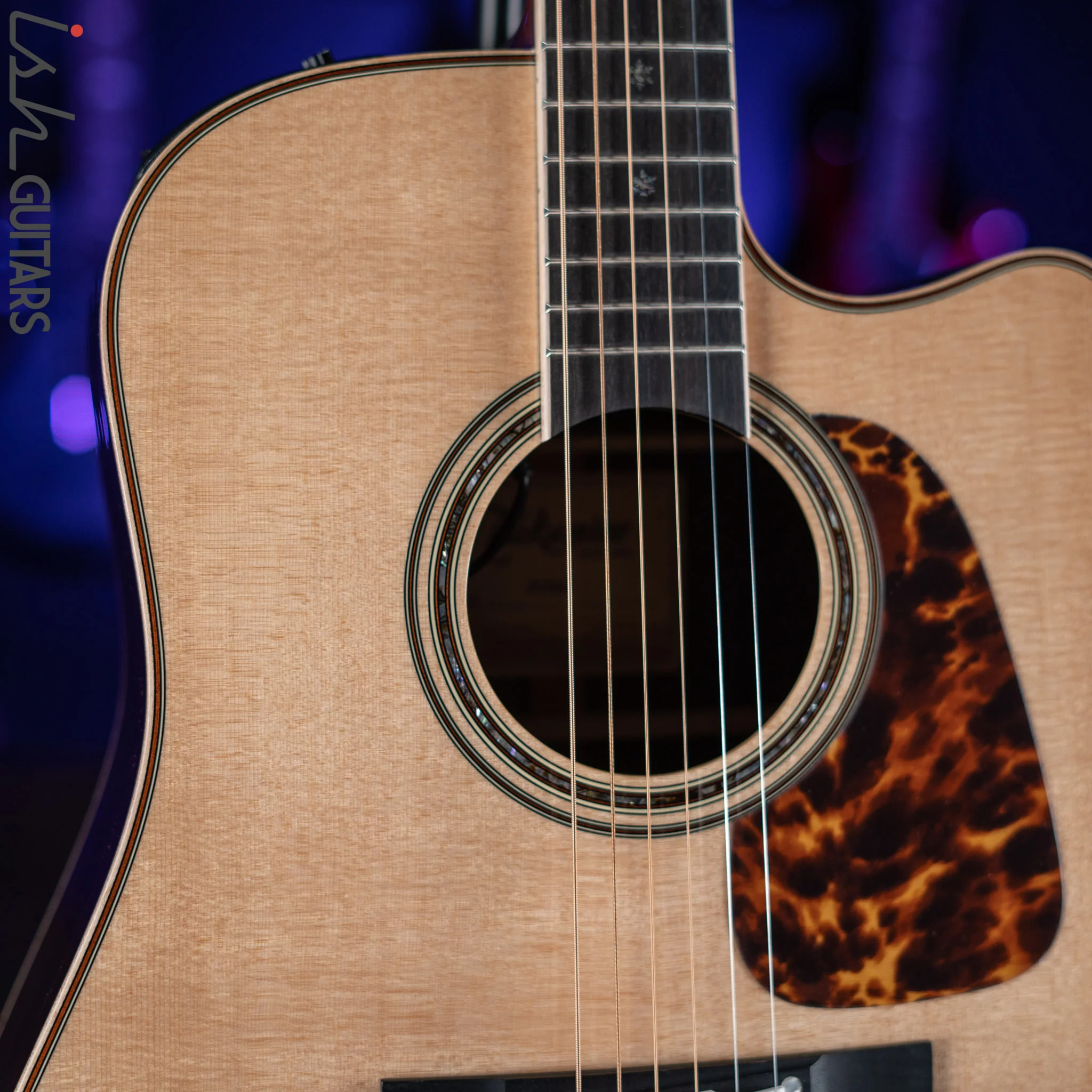 Takamine P7DC Dreadnought Acoustic Guitar Natural - Image 3