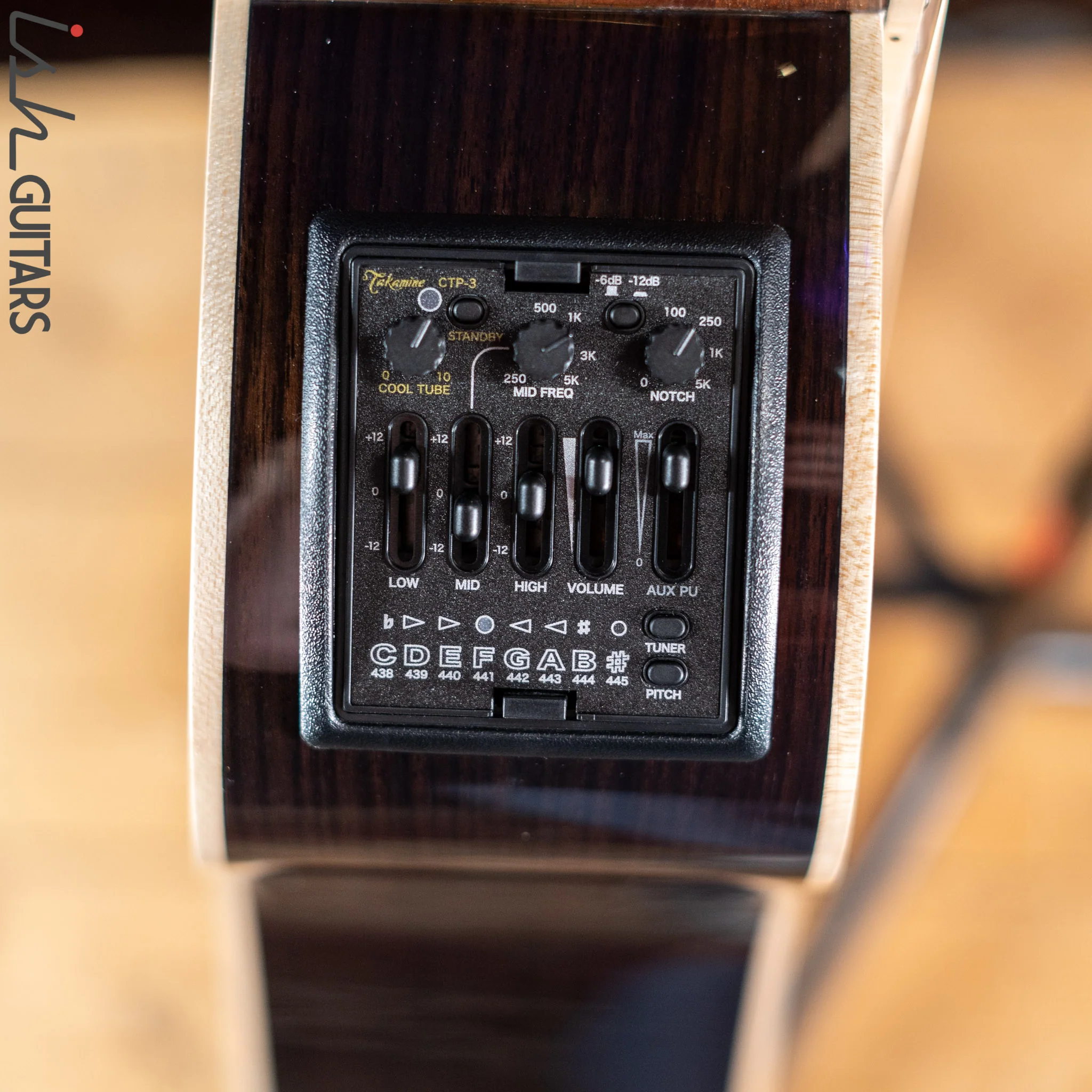 Takamine P7DC Dreadnought Acoustic Guitar Natural - Image 7