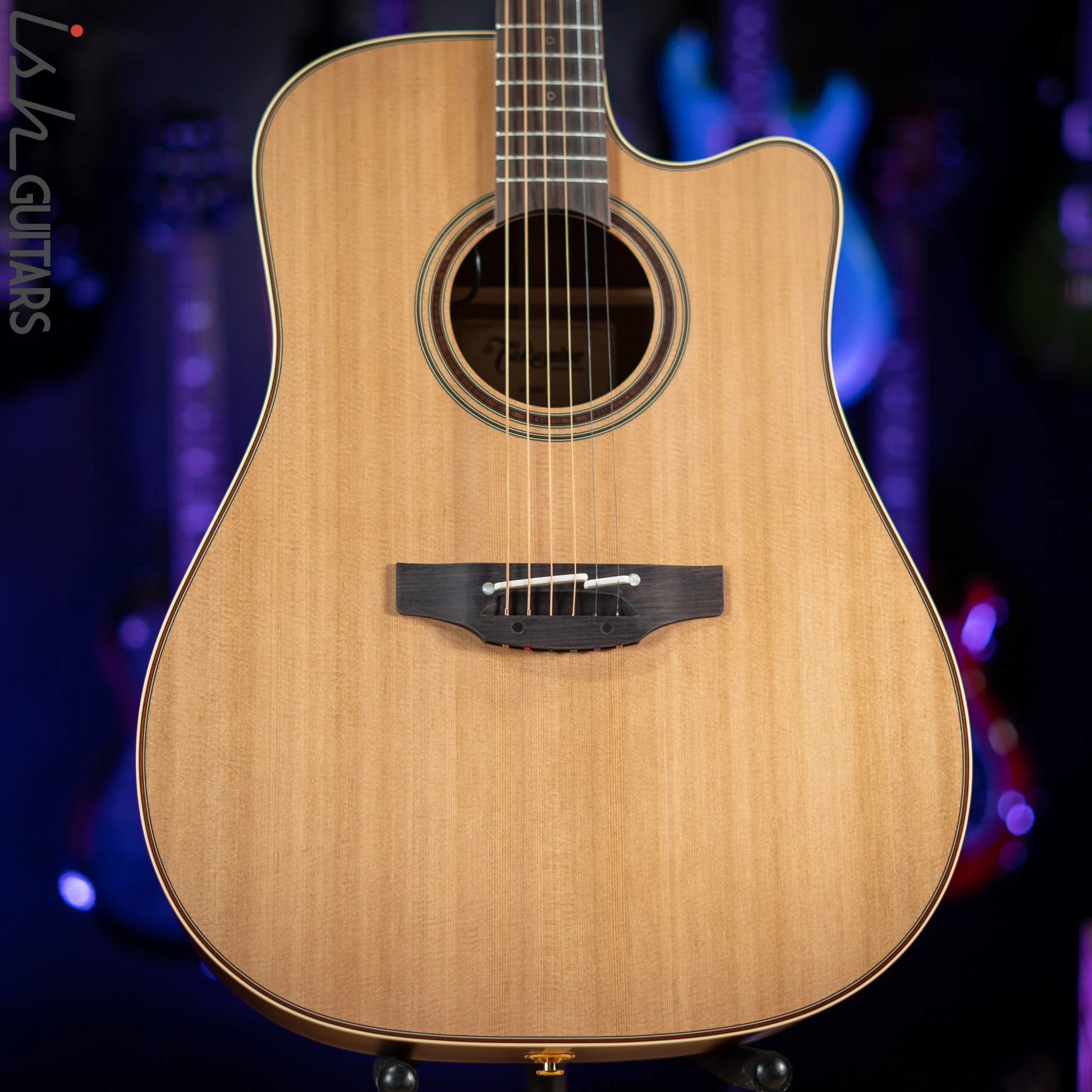 Takamine Pro Series P3DC Dreadnought Acoustic-Electric Guitar Natural - Image 2