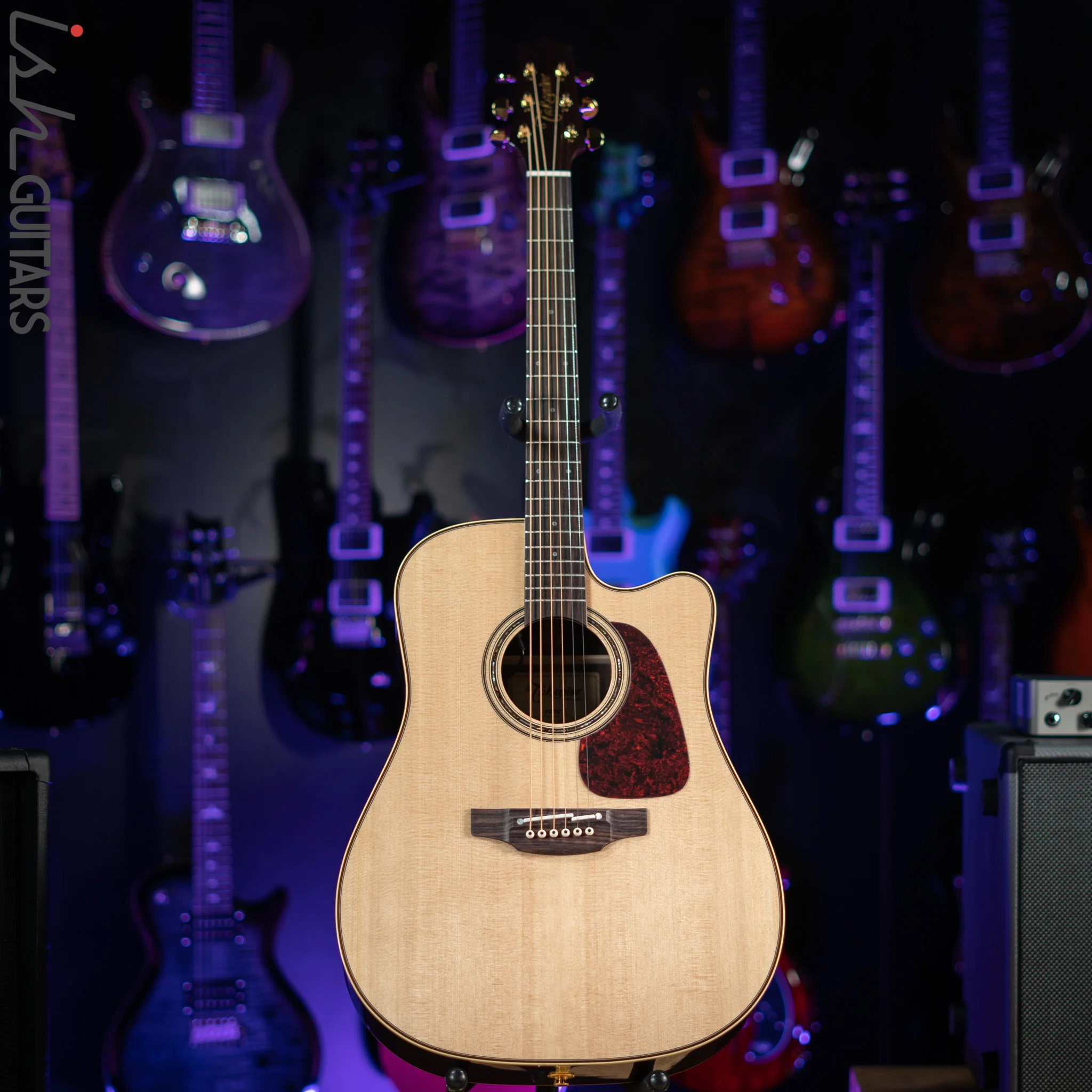 Takamine P5DC Dreadnought Acoustic-Electric Guitar Natural - Image 2