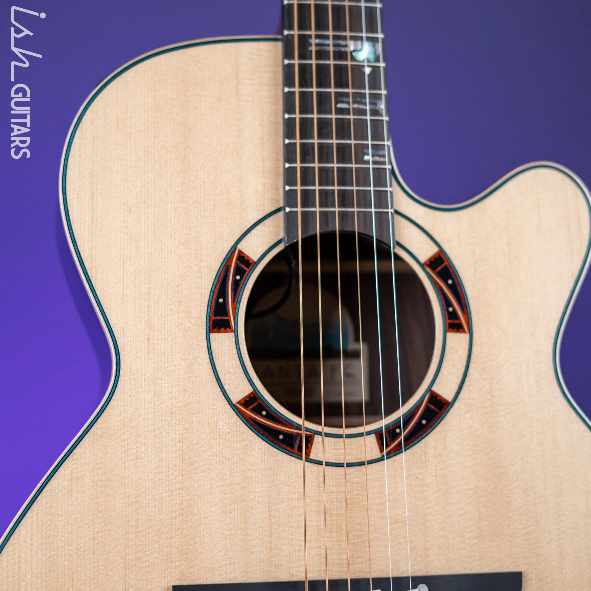 Takamine TSF48C Santa Fe NEX Acoustic-Electric Guitar Natural - Image 3