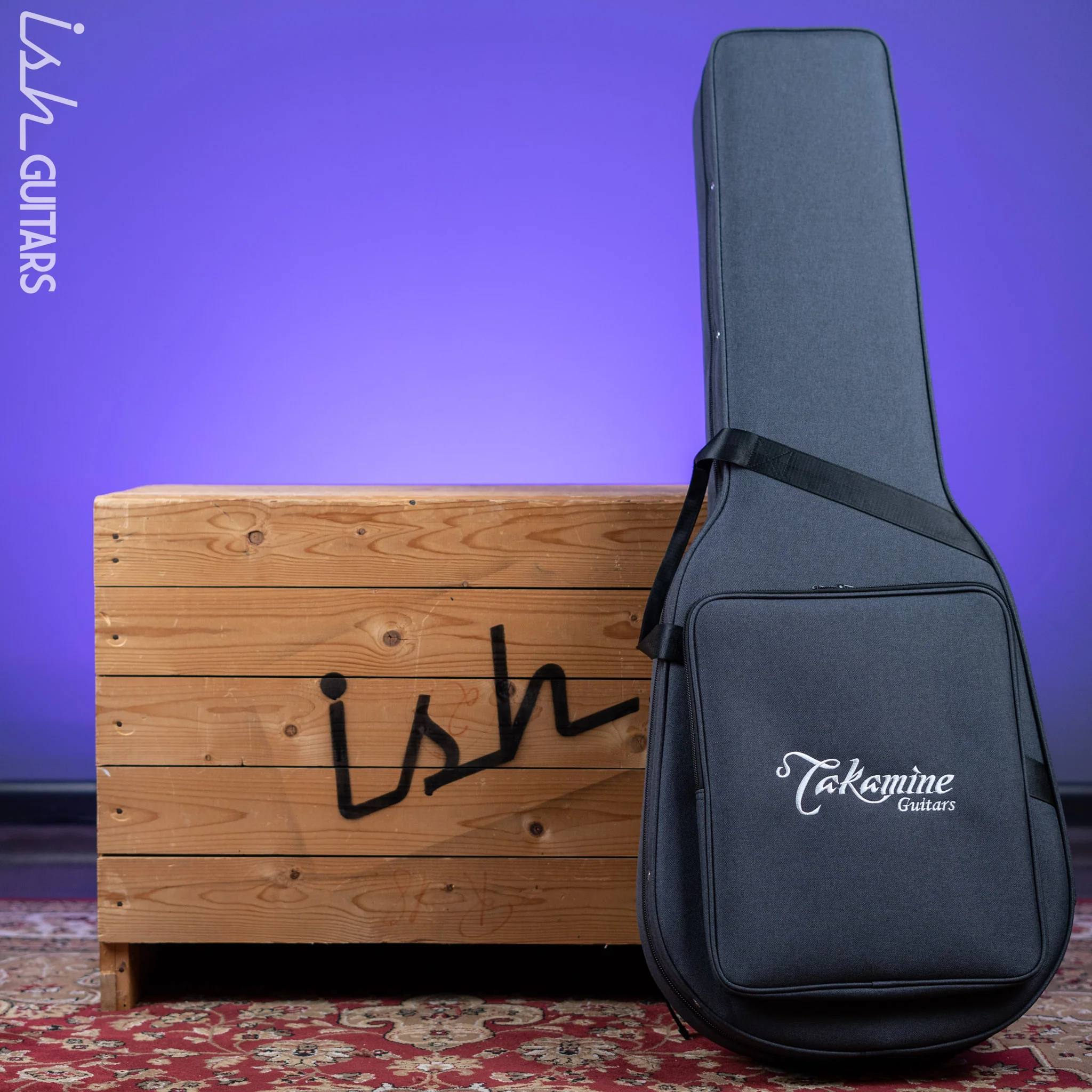 Takamine TSP100 Acoustic-Electric Guitar Dark Blue Sunburst - Image 11
