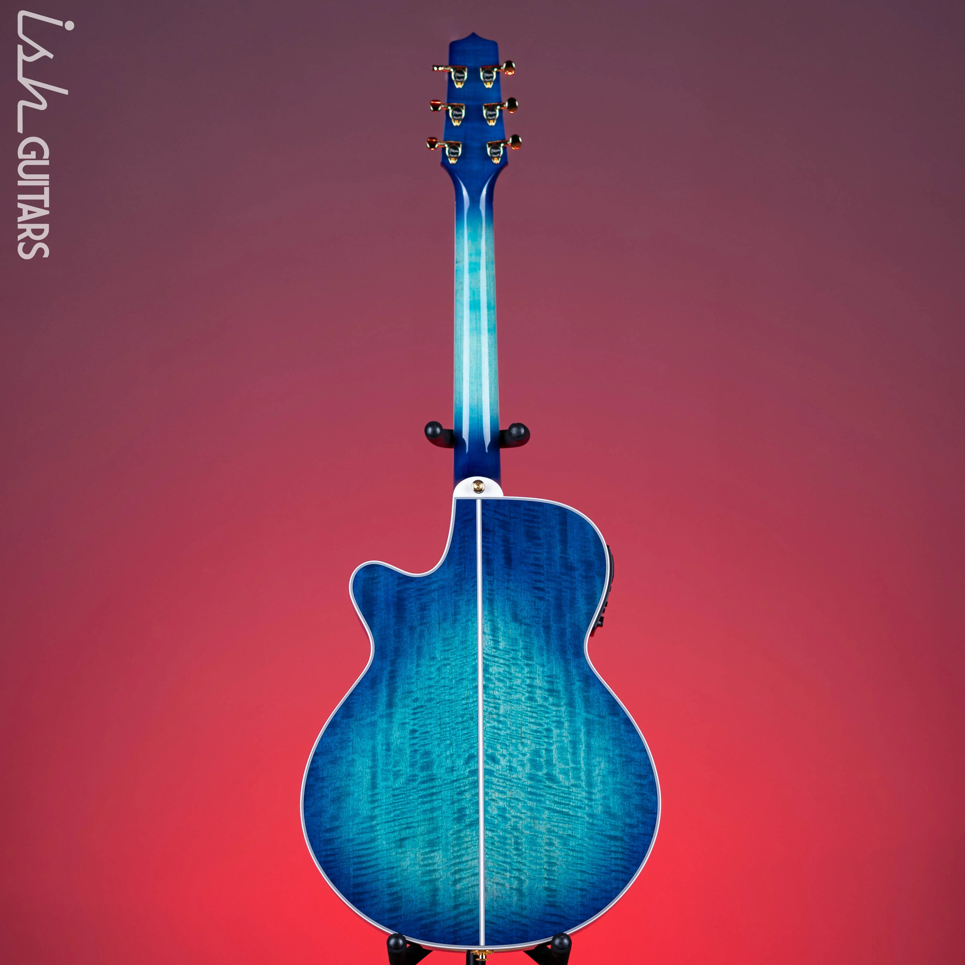 Takamine TSP178AC SBB Thinline Acoustic-Electric Guitar Gloss Blue Burst - Image 7