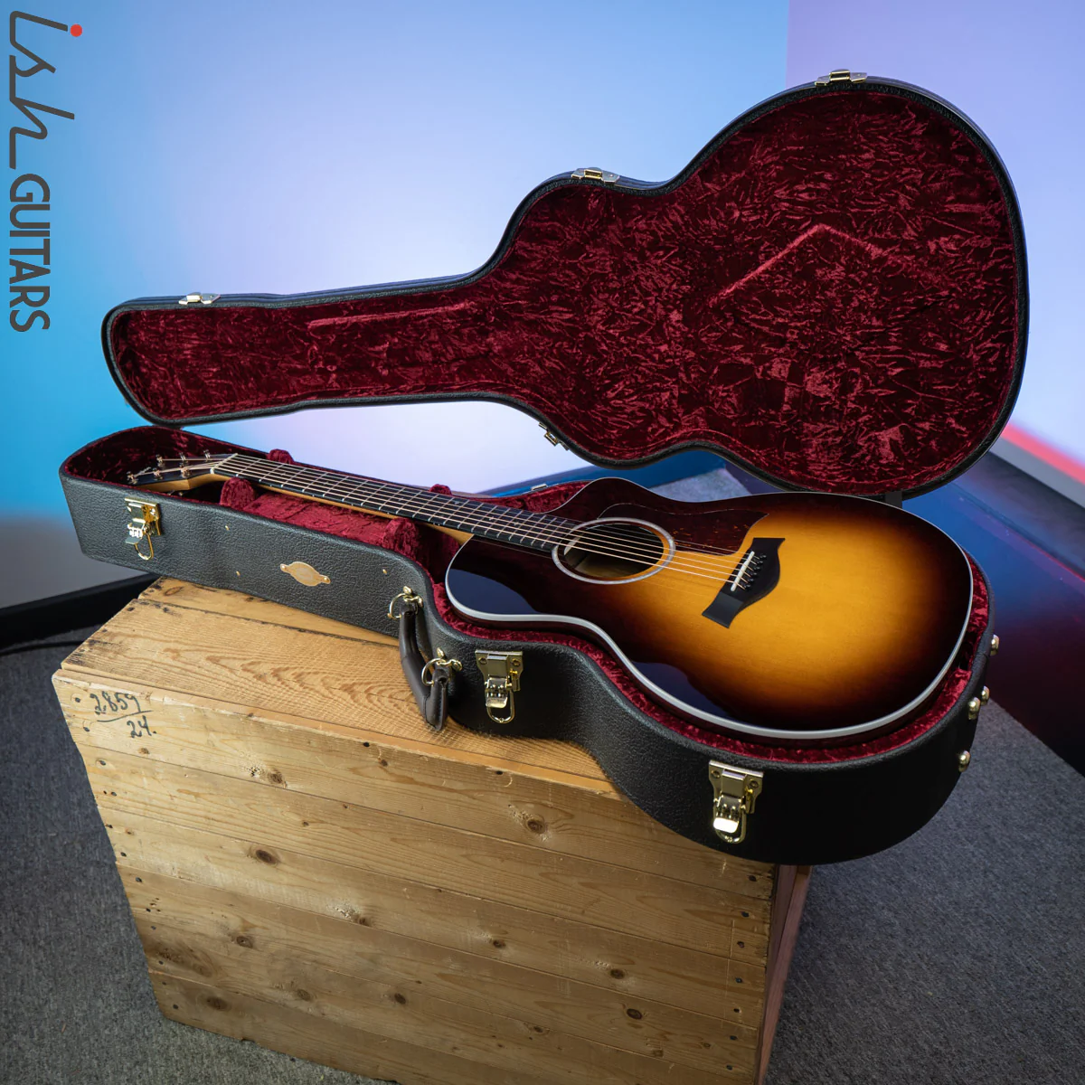 Taylor 214ce-SB DLX Grand Auditorium Sitka Spruce/Rosewood Sunburst - Image 13