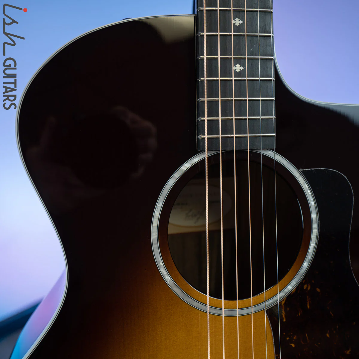 Taylor 214ce-SB DLX Grand Auditorium Sitka Spruce/Rosewood Sunburst - Image 3