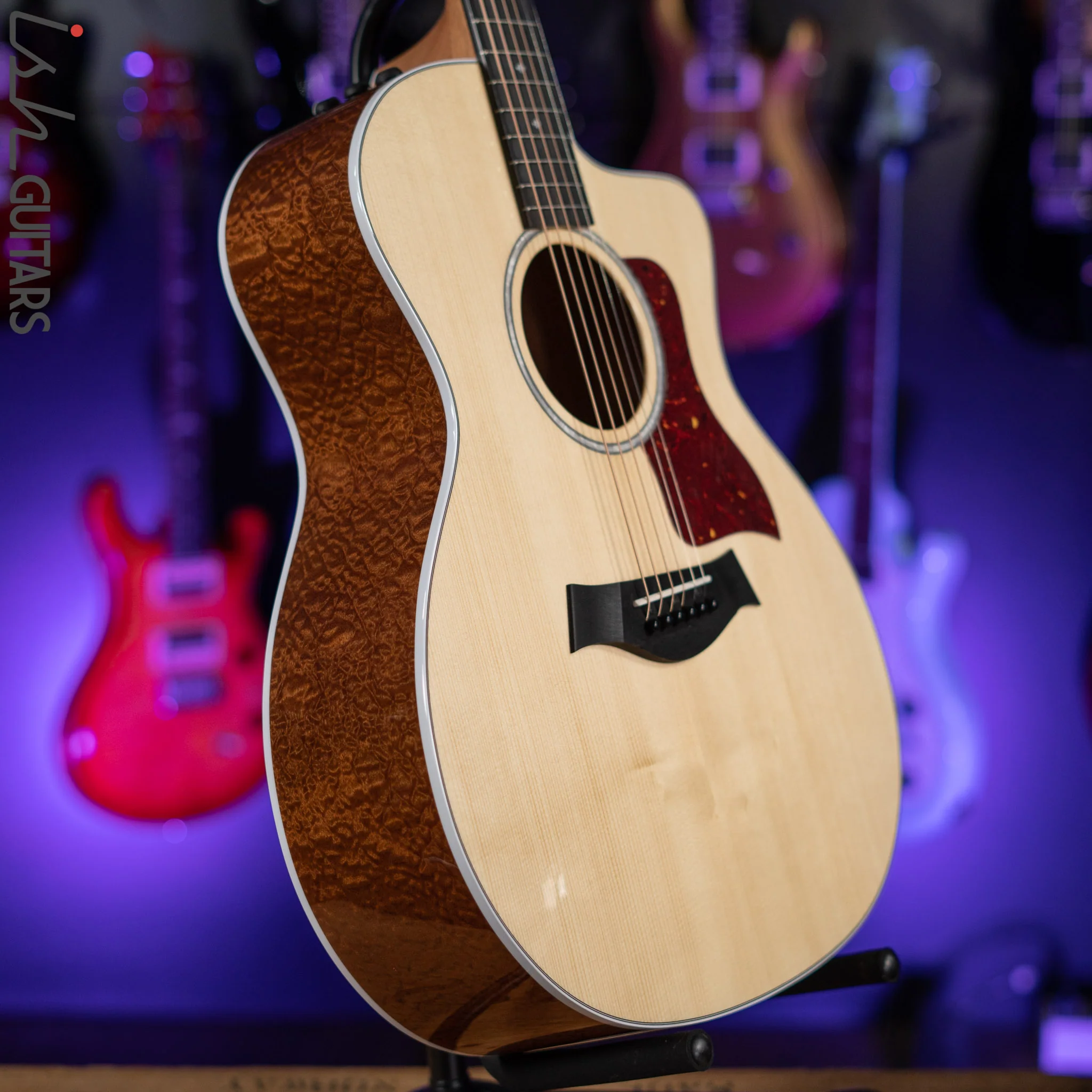 Taylor 214ce-QS Deluxe Limited Acoustic-Electric Guitar Natural - Image 7