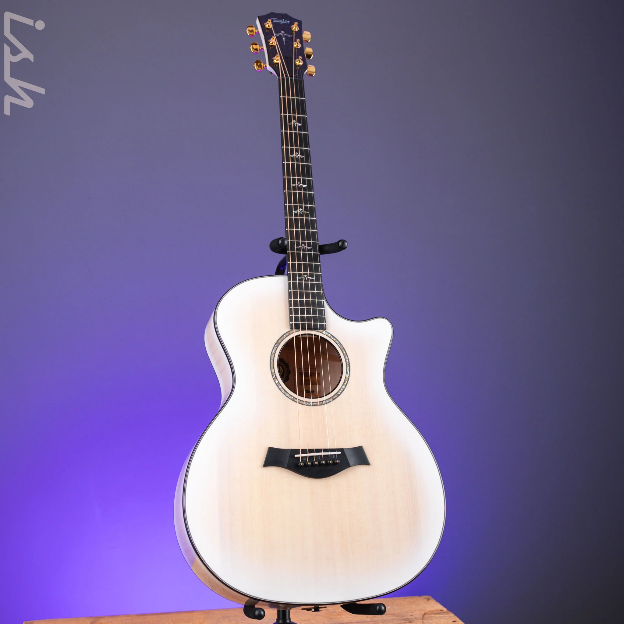 Taylor 614ce LTD Maple/Sitka 50th Anniversary Trans White with Edgeburst - Image 2