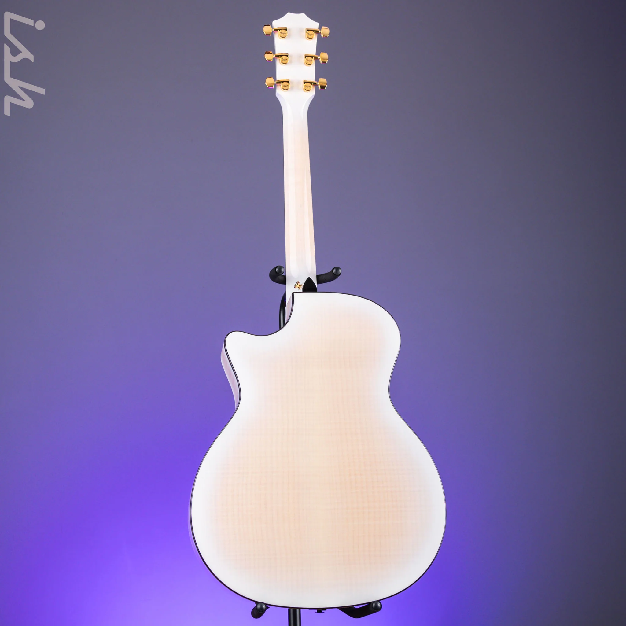 Taylor 614ce LTD Maple/Sitka 50th Anniversary Trans White with Edgeburst - Image 6