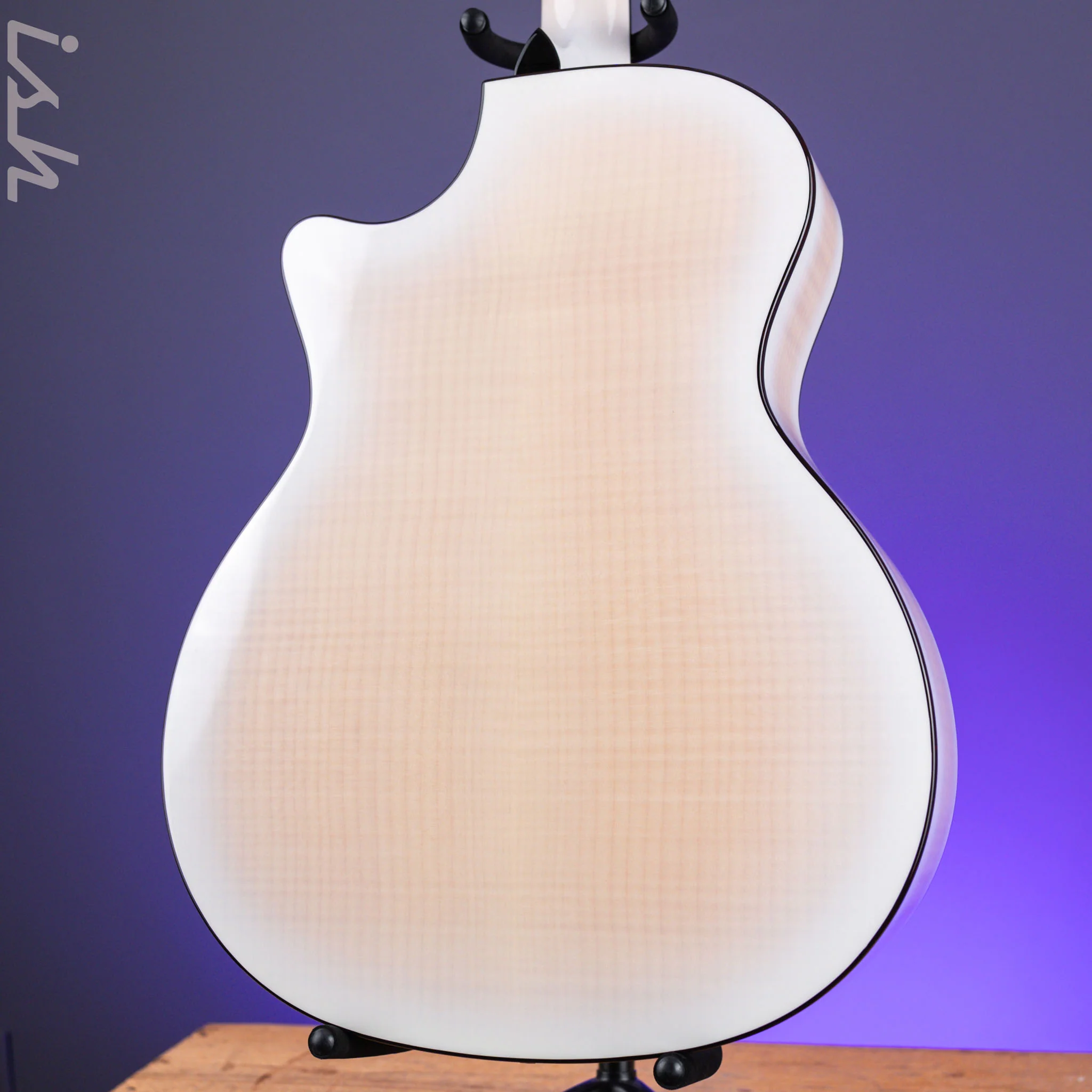 Taylor 614ce LTD Maple/Sitka 50th Anniversary Trans White with Edgeburst - Image 7