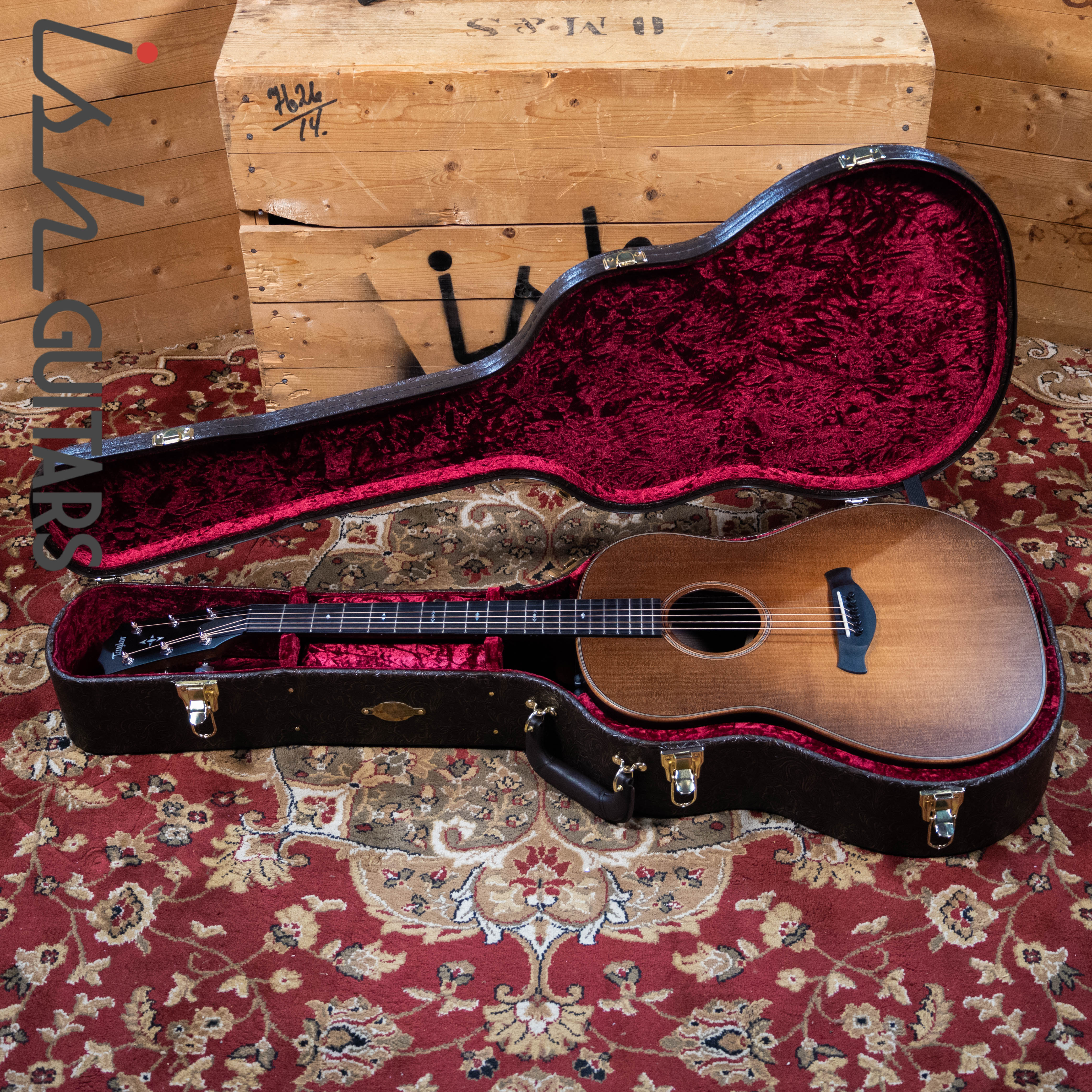 Taylor 717e Builder’s Edition Acoustic Guitar Wild Honey Burst - Image 12