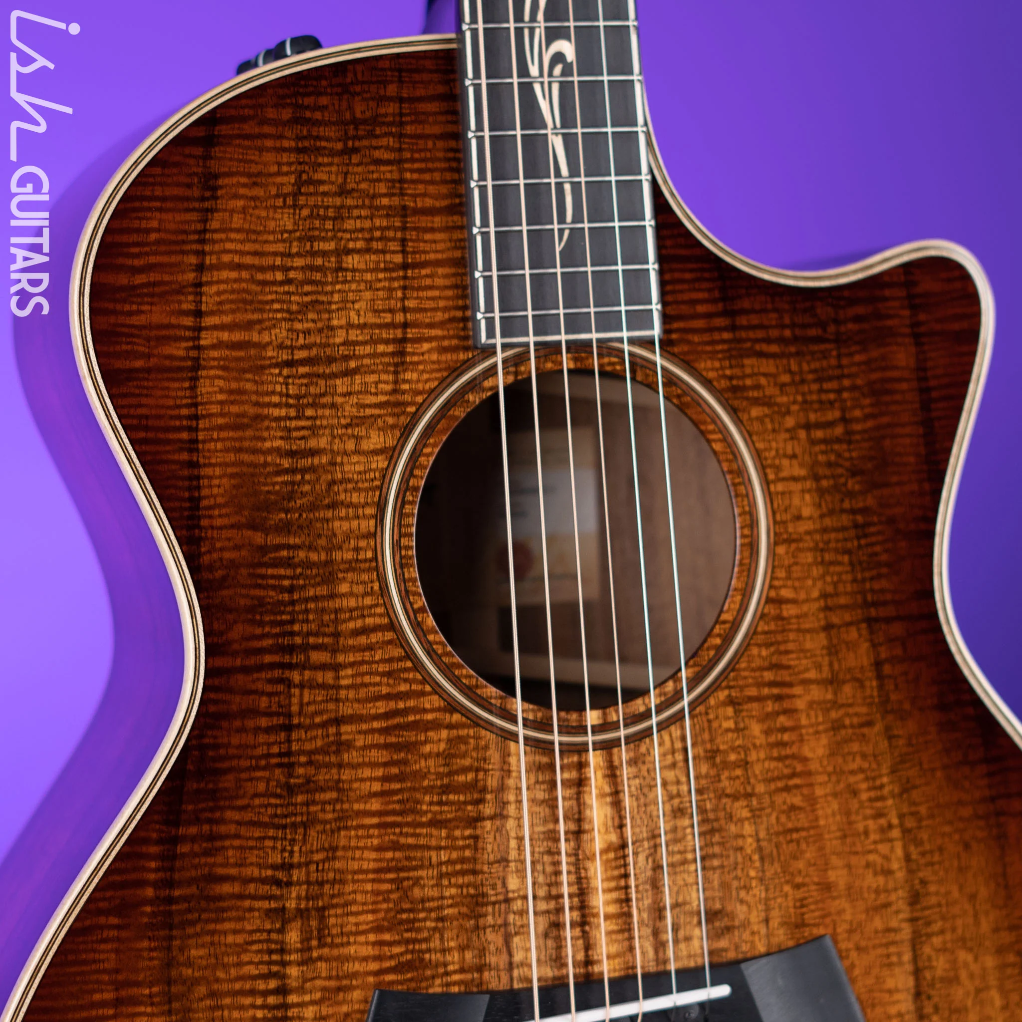 Taylor K24ce Acoustic-Electric Guitar AA Hawaiian Koa Top - Image 3