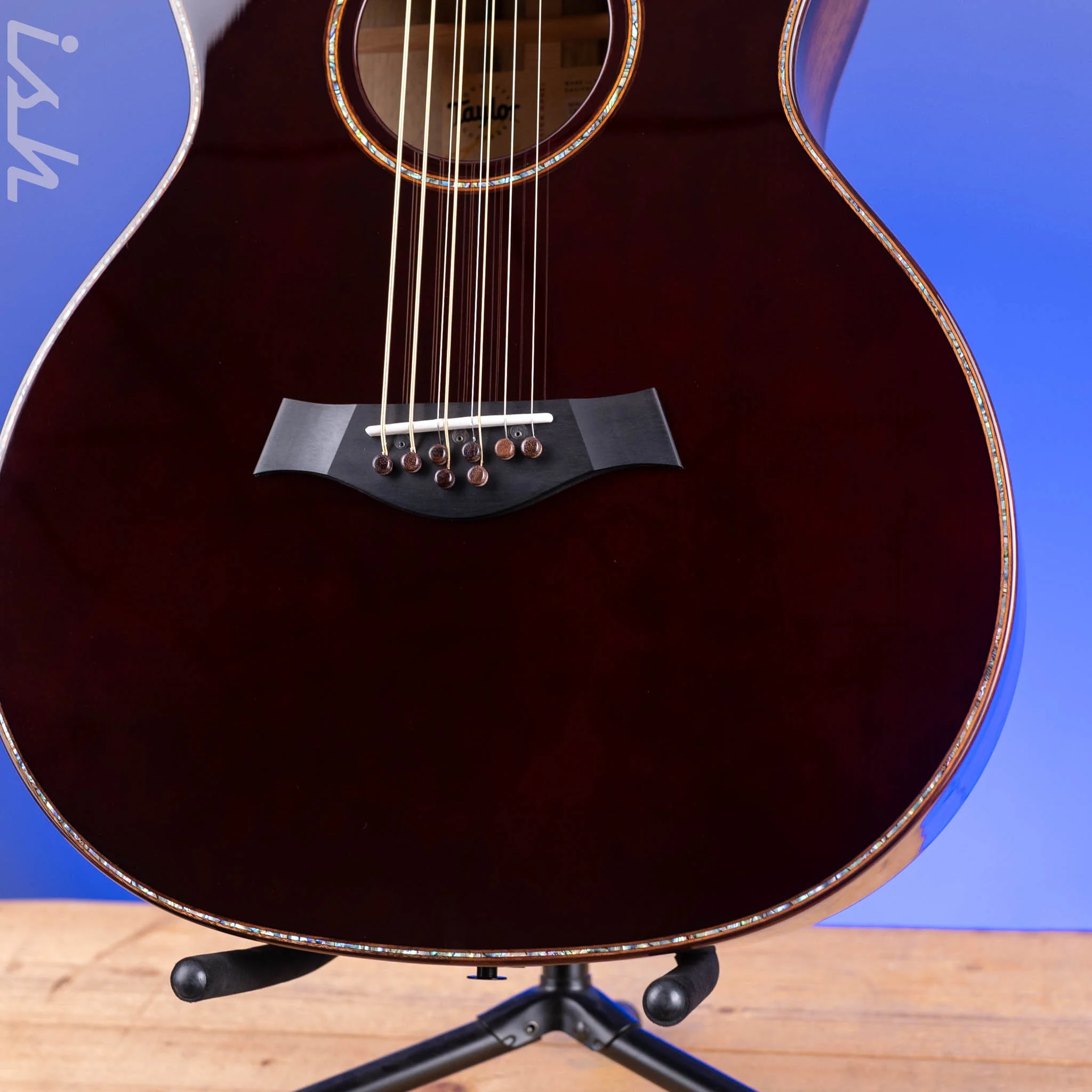 Taylor Custom Grand Auditorium C14ce-B4023 Baritone-8 Chocolate Burgundy Catch #23 - Image 5