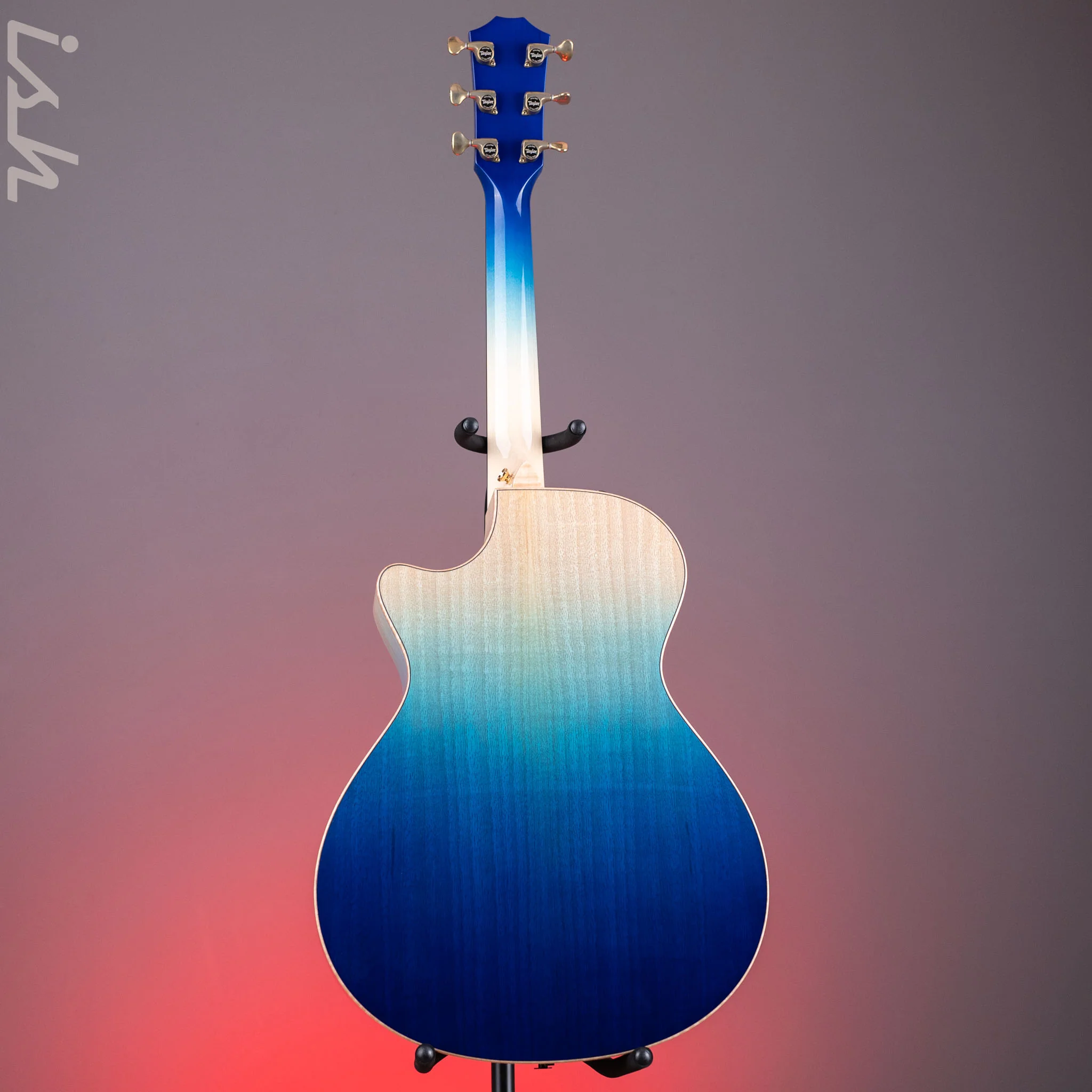 Taylor Custom Grand Concert C22e 12-Fret Ombre Blue Catch #5 - Image 7