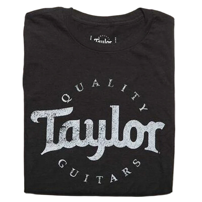 Taylor T-Shirt Basic Black Distressed Logo - Image 2