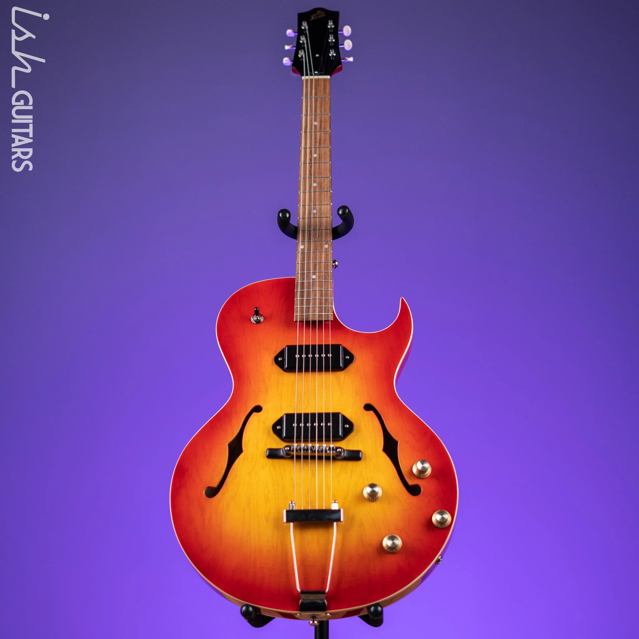 The Loar LH-302T Hollowbody Cherry Burst - Image 2