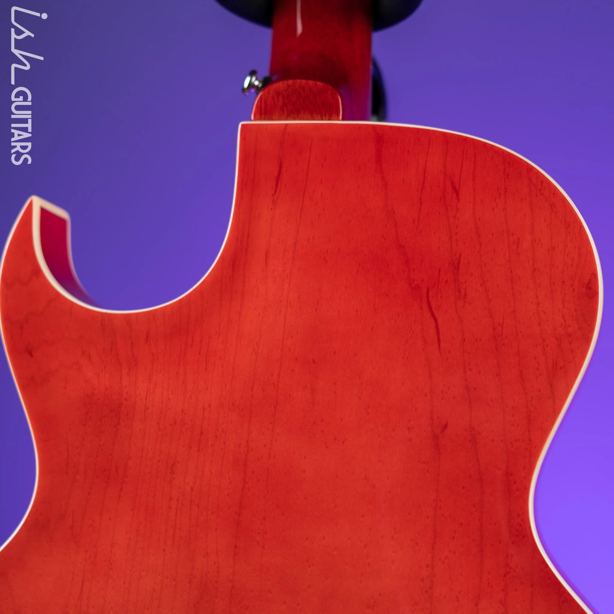 The Loar LH-302T Hollowbody Cherry Burst - Image 8