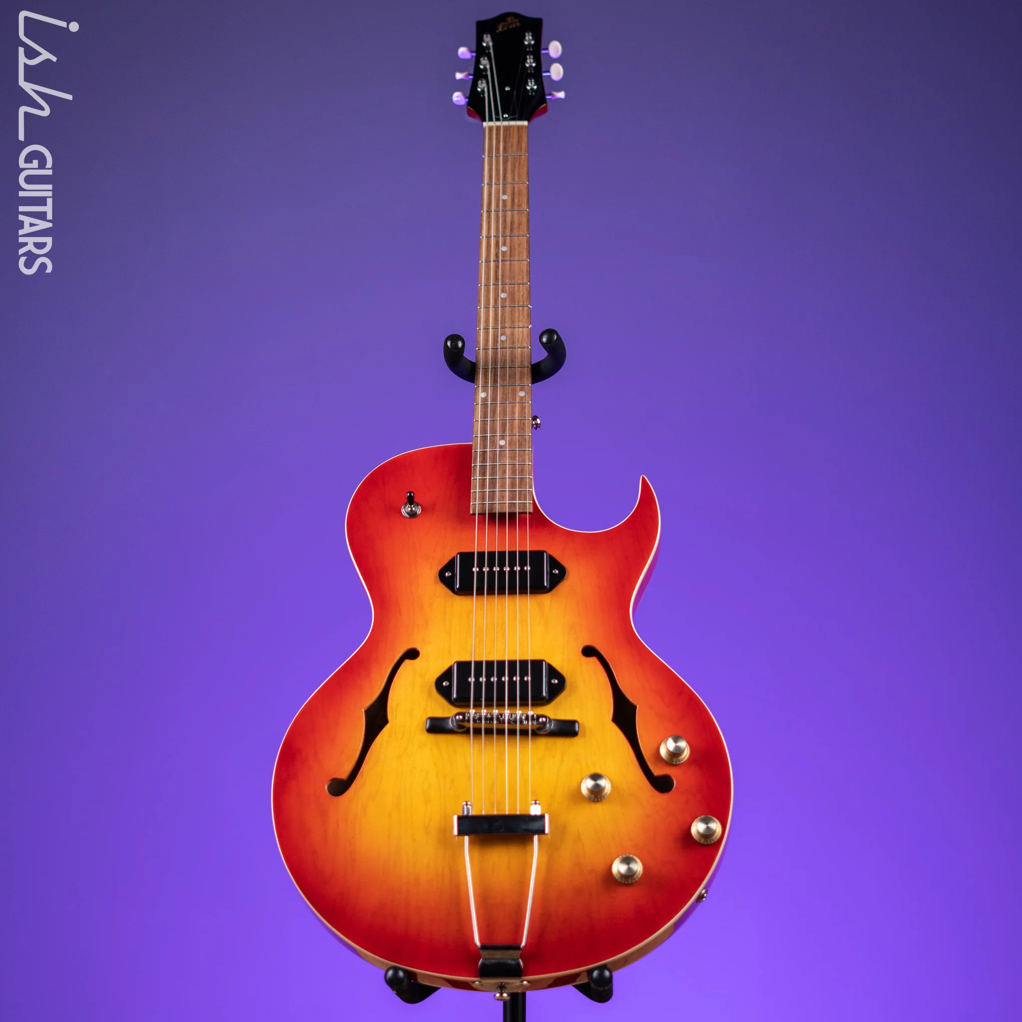 The Loar LH-302T Hollowbody Cherry Burst - Image 2