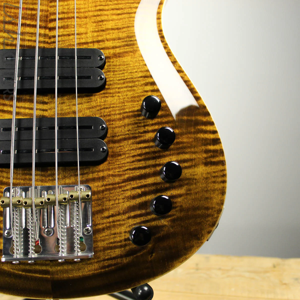 2019 PRS Gary Grainger 4 String Bass Yellow Tiger Finish - Image 3