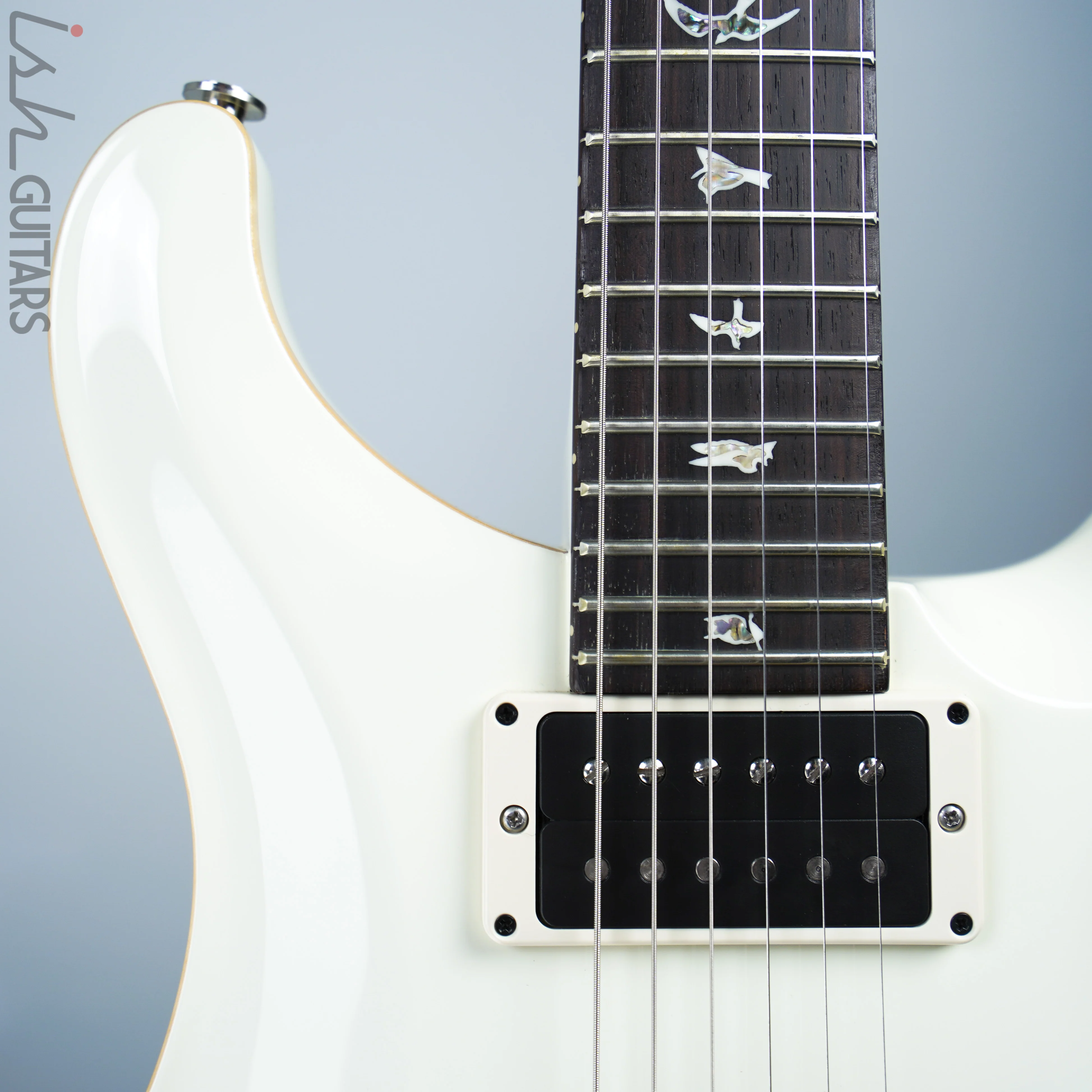 Used 2019 PRS Paul Reed Smith Custom 24 Antique White Pattern Thin - Image 3