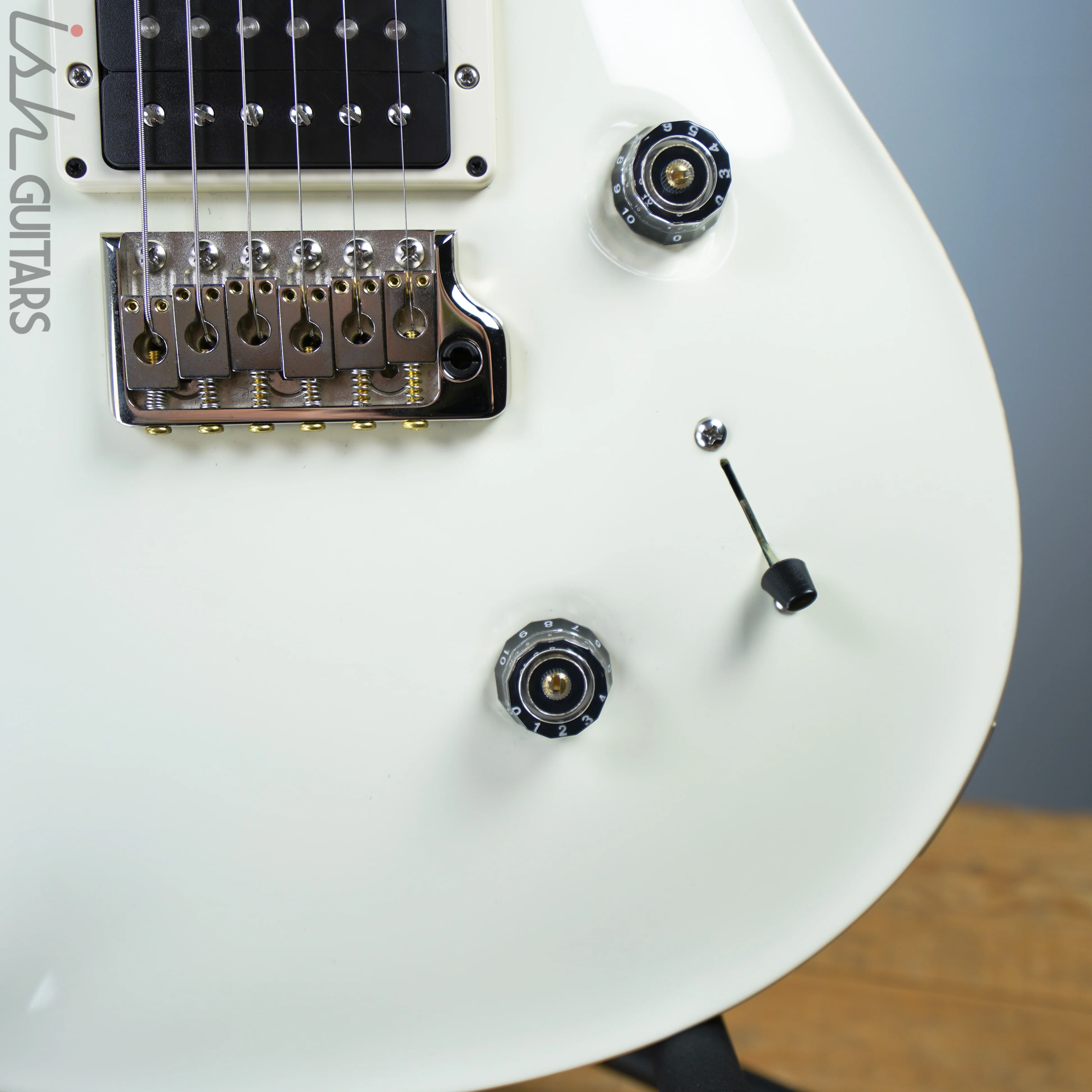 Used 2019 PRS Paul Reed Smith Custom 24 Antique White Pattern Thin - Image 4