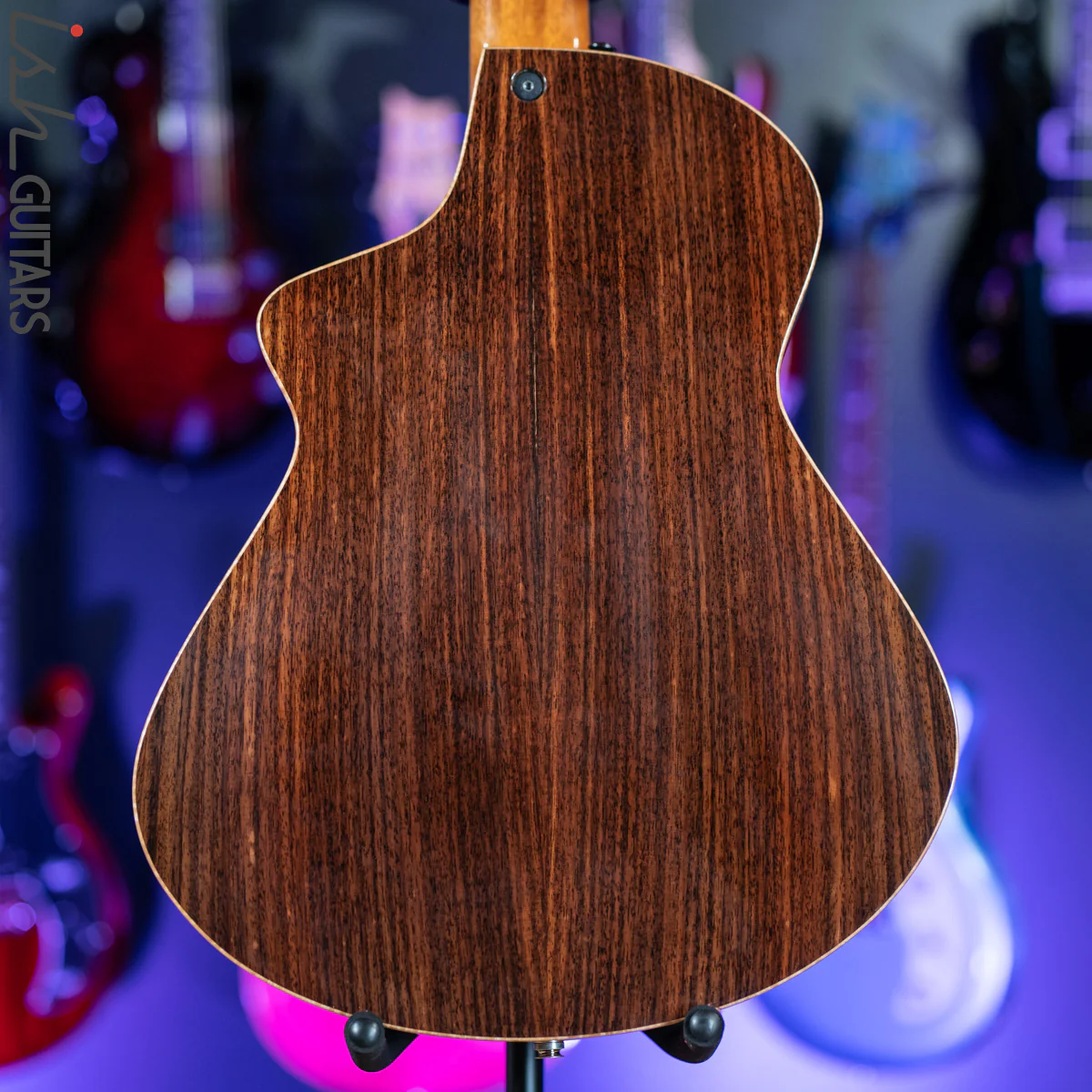 Veillette Acoustic 5 String Bass Guitar Brazilian Rosewood Tobacco Sunburst - Image 11