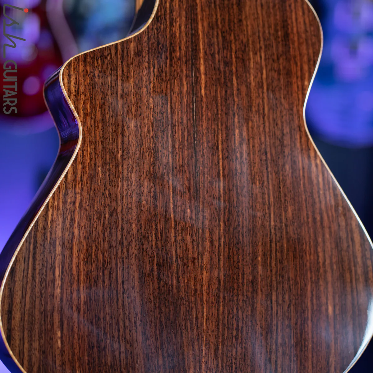Veillette Acoustic 5 String Bass Guitar Brazilian Rosewood Tobacco Sunburst - Image 14
