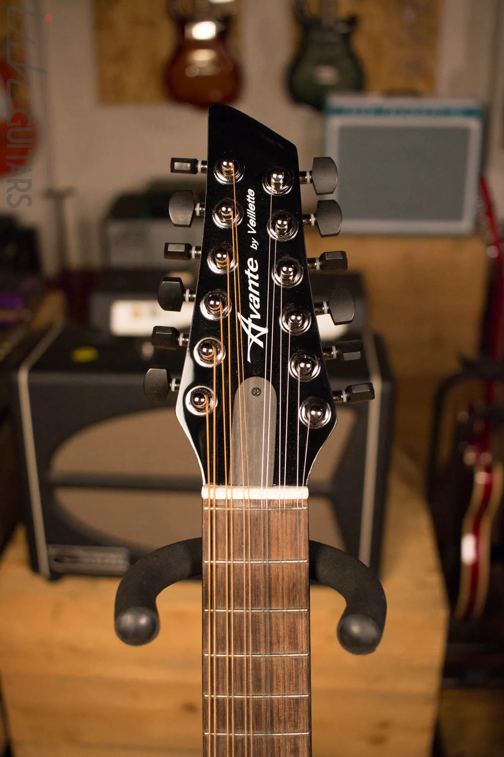 Veillette Avante Gryphon 12 String Acoustic Guitar AG12VM Red - Image 6