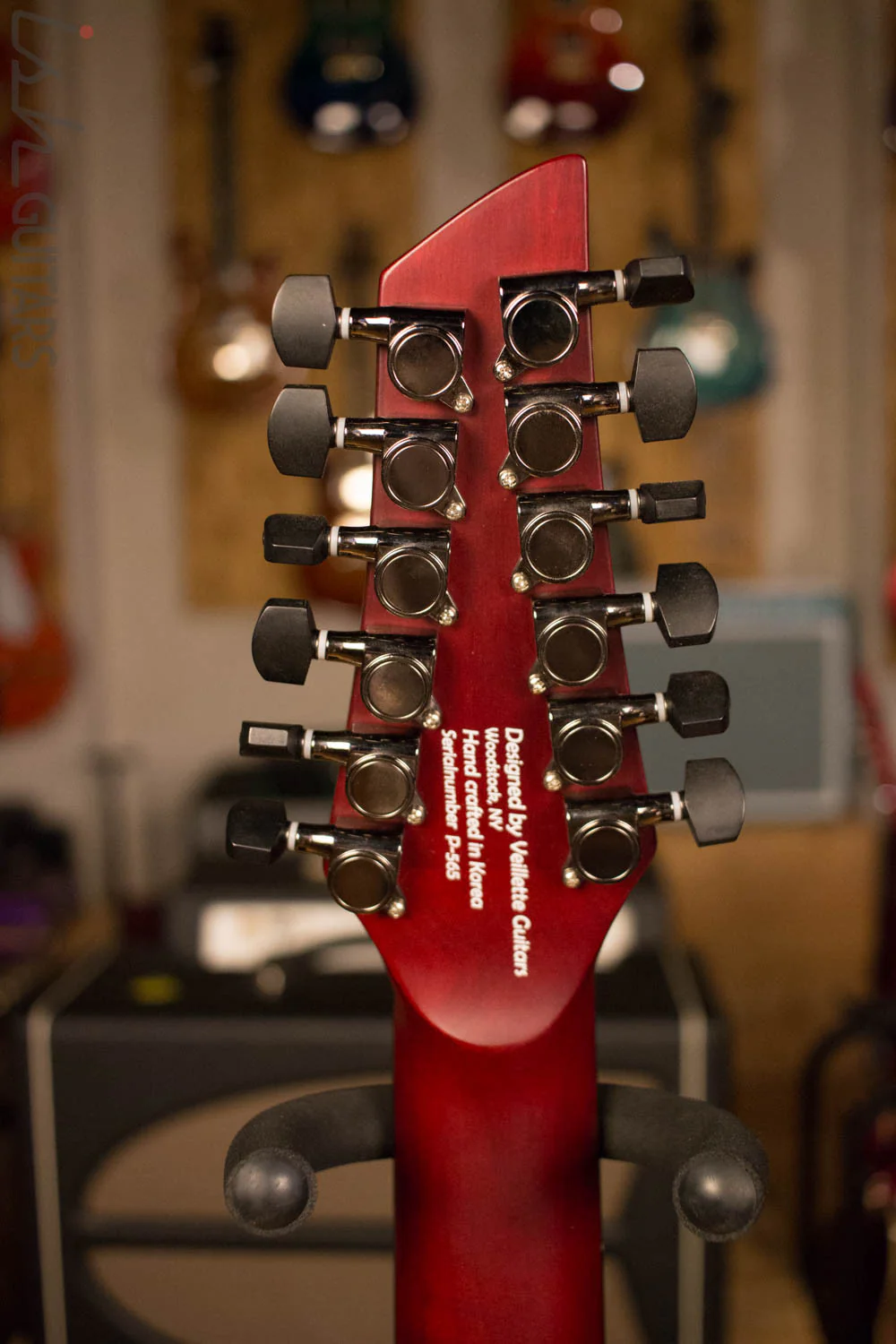 Veillette Avante Gryphon 12 String Acoustic Guitar AG12VM Red - Image 7