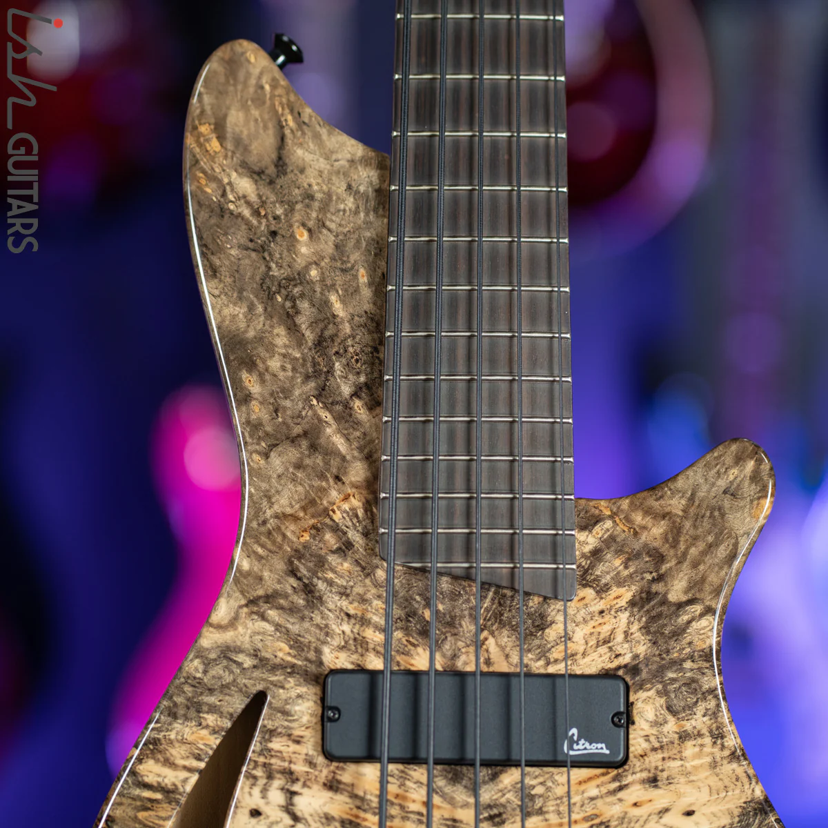 Veillette Singlecut 5 Custom Semi Hollow Buckeye Burl - Image 3